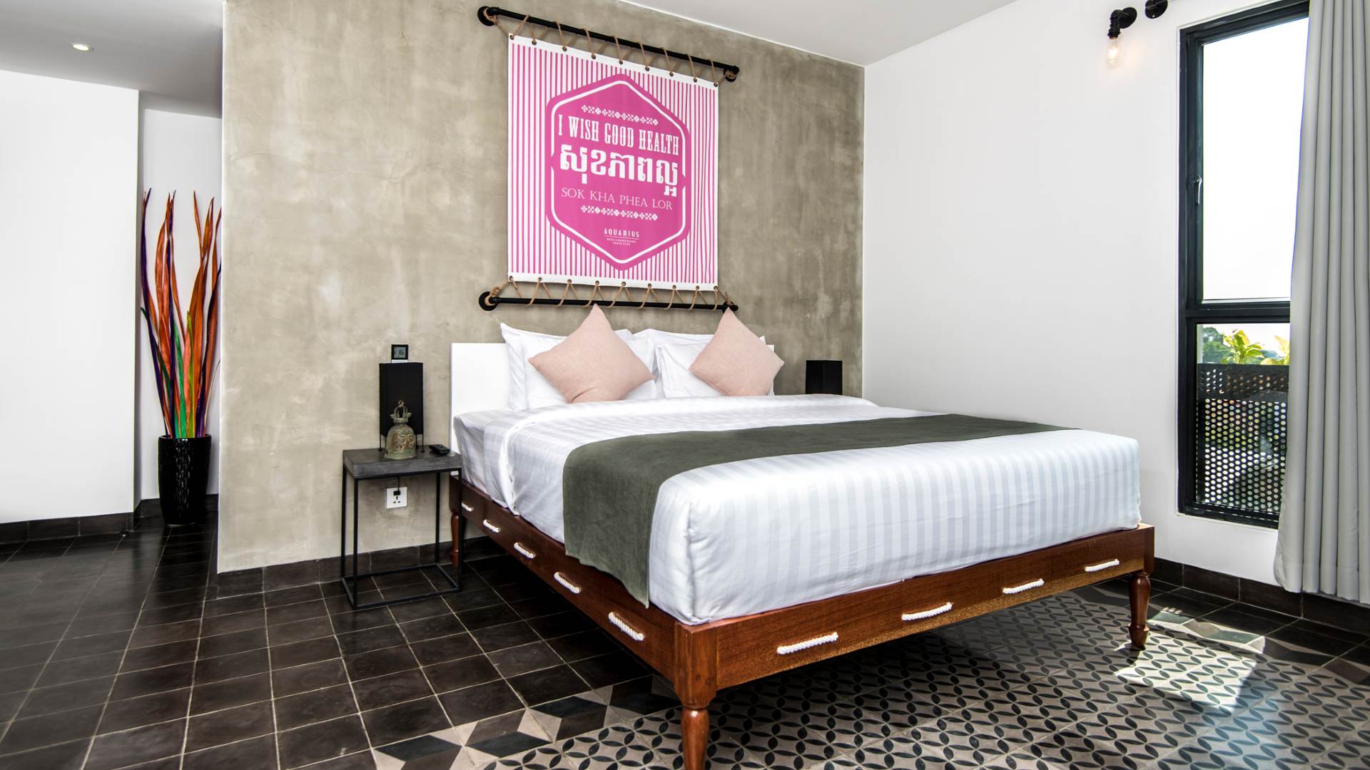 Cambodia, Phnom Penh, Aquarius Hotel And Urban Resort, Deluxe Room