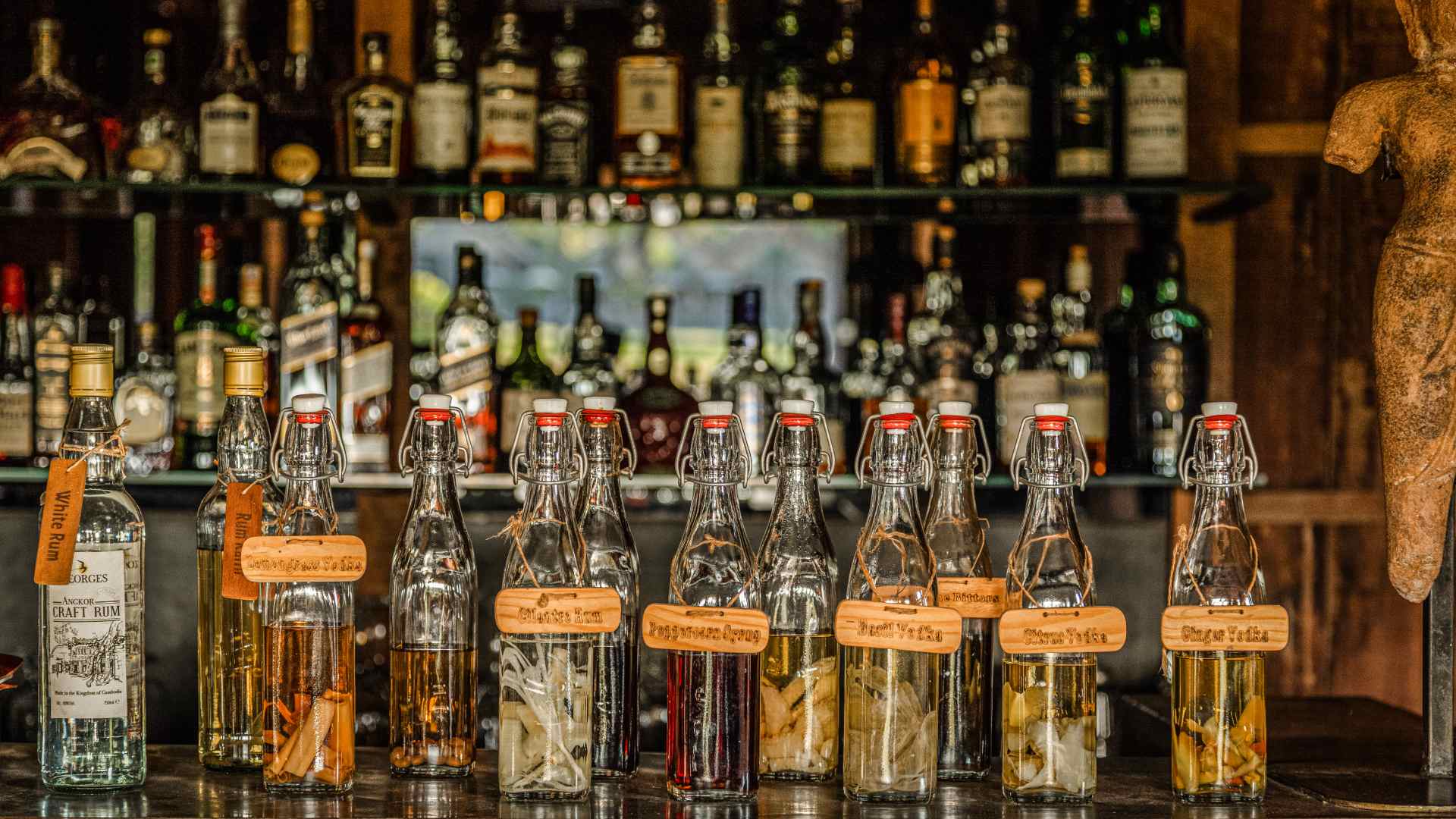 Cambodia, Siem Reap, Zannier Hotels Phum Baitang, Main bar