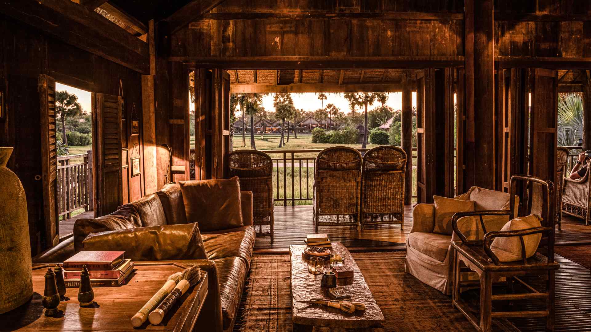 Cambodia, Siem Reap, Zannier Hotels Phum Baitang, Main bar