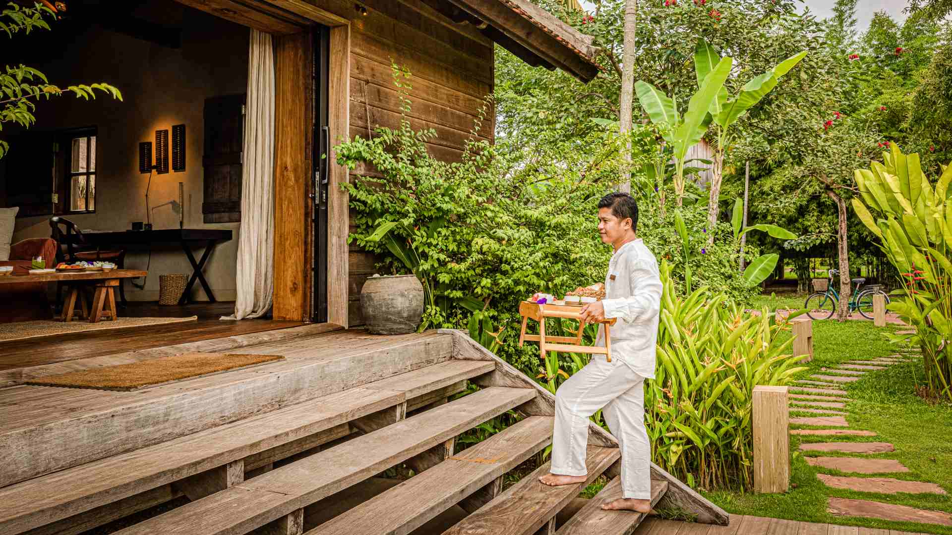 Cambodia, Siem Reap, Zannier Hotels Phum Baitang, Room Service
