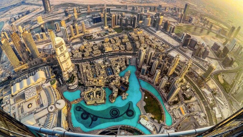 Dubai Burj Khalifa, Udsigt fra Burj Khalifa