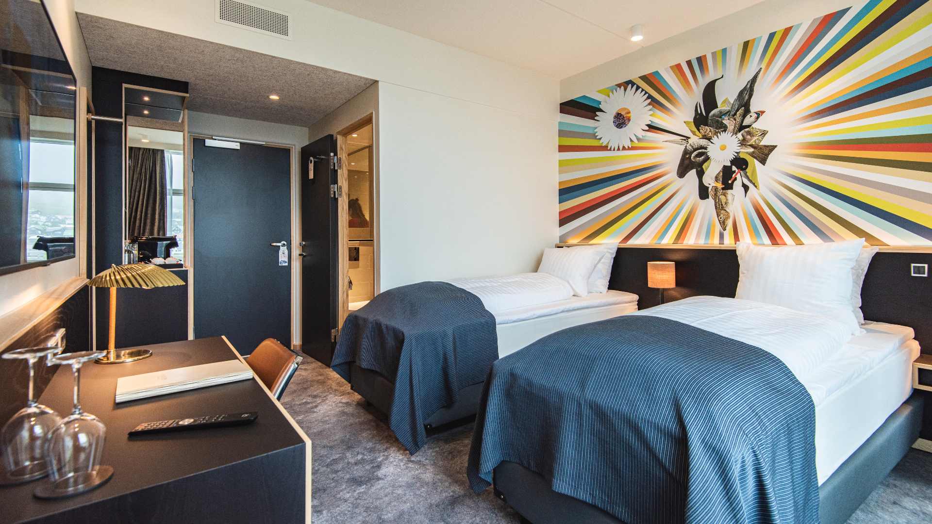 Færøerne Torshavn Hotel Brandan, Standard Twin Værelse