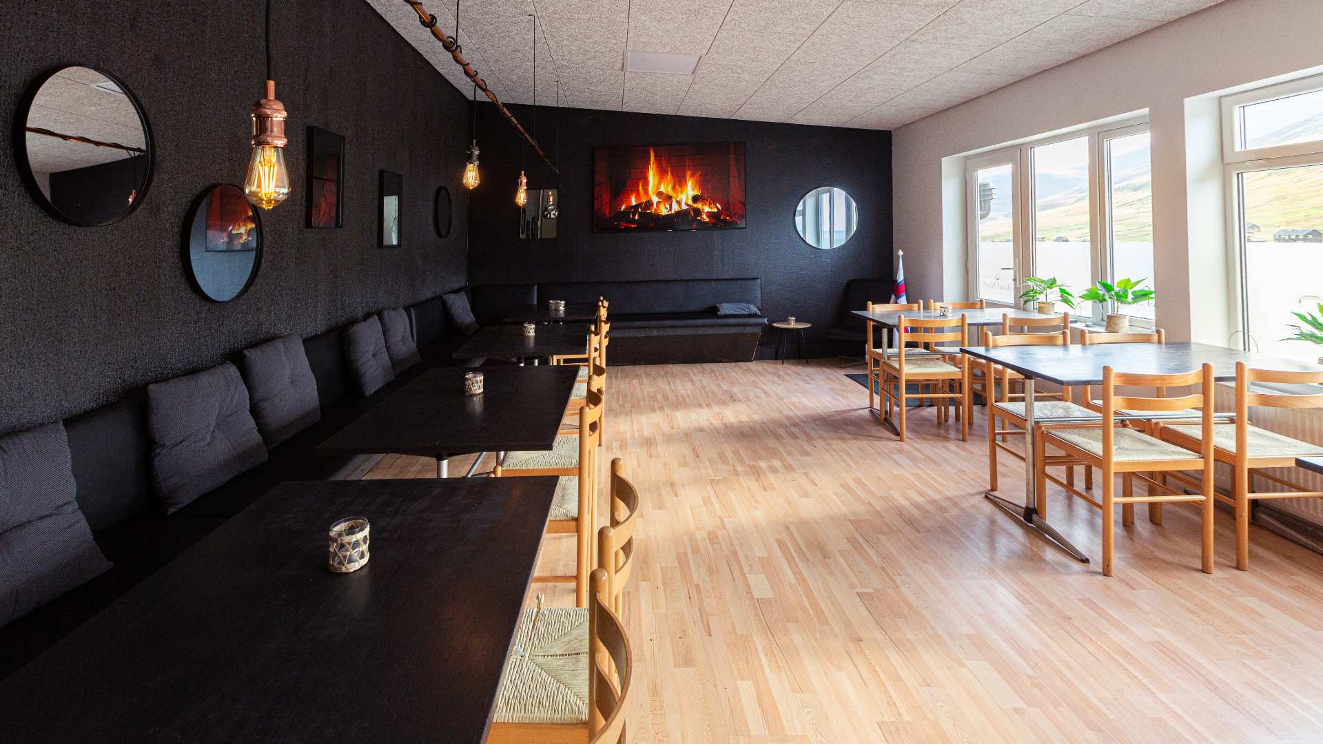 Færøerne Viðareiði Hotel Nord, Restaurant, Bygd