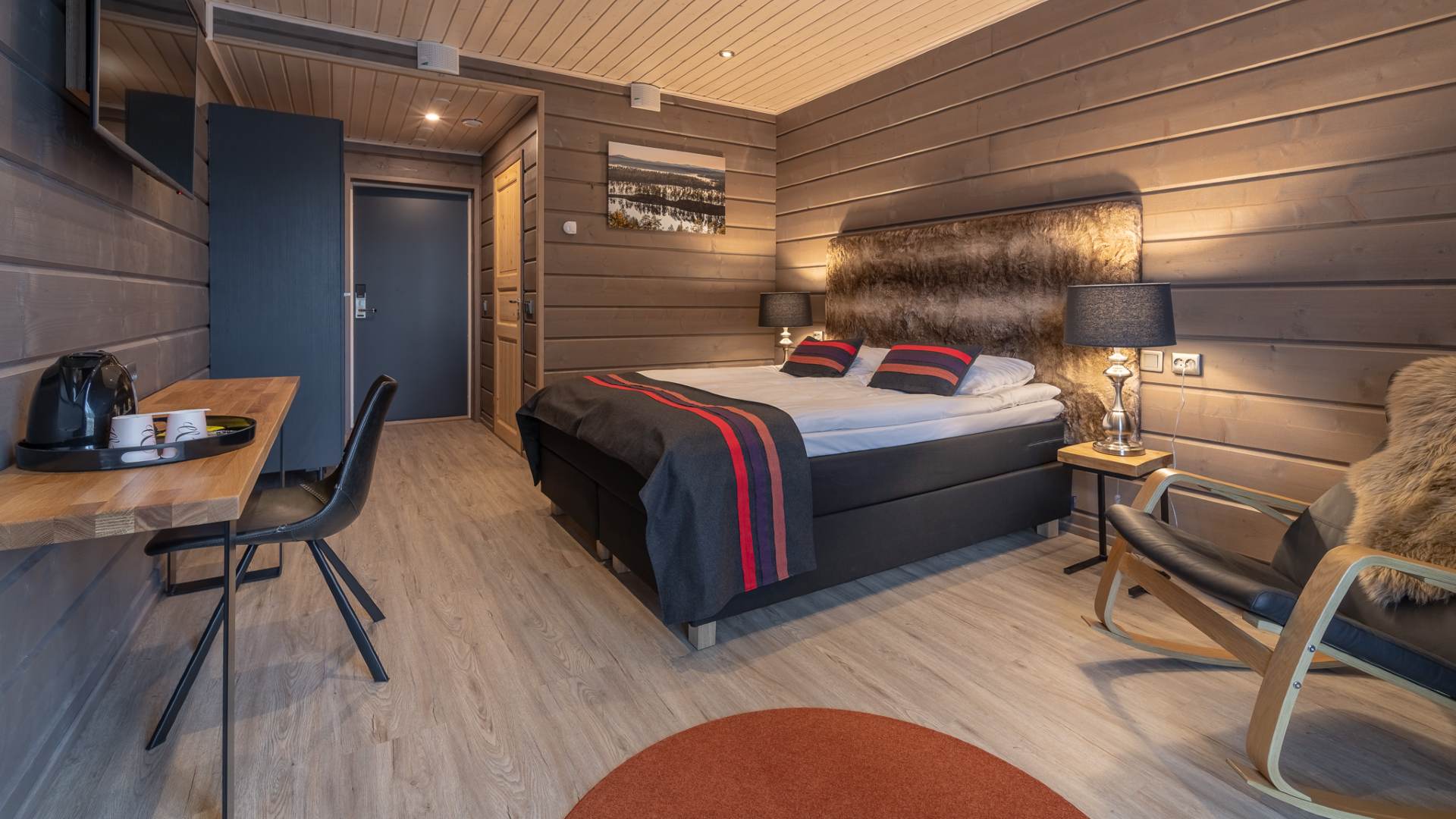 Finland, Finske Lapland, Inari, Wilderness Hotel, Wilderness Room