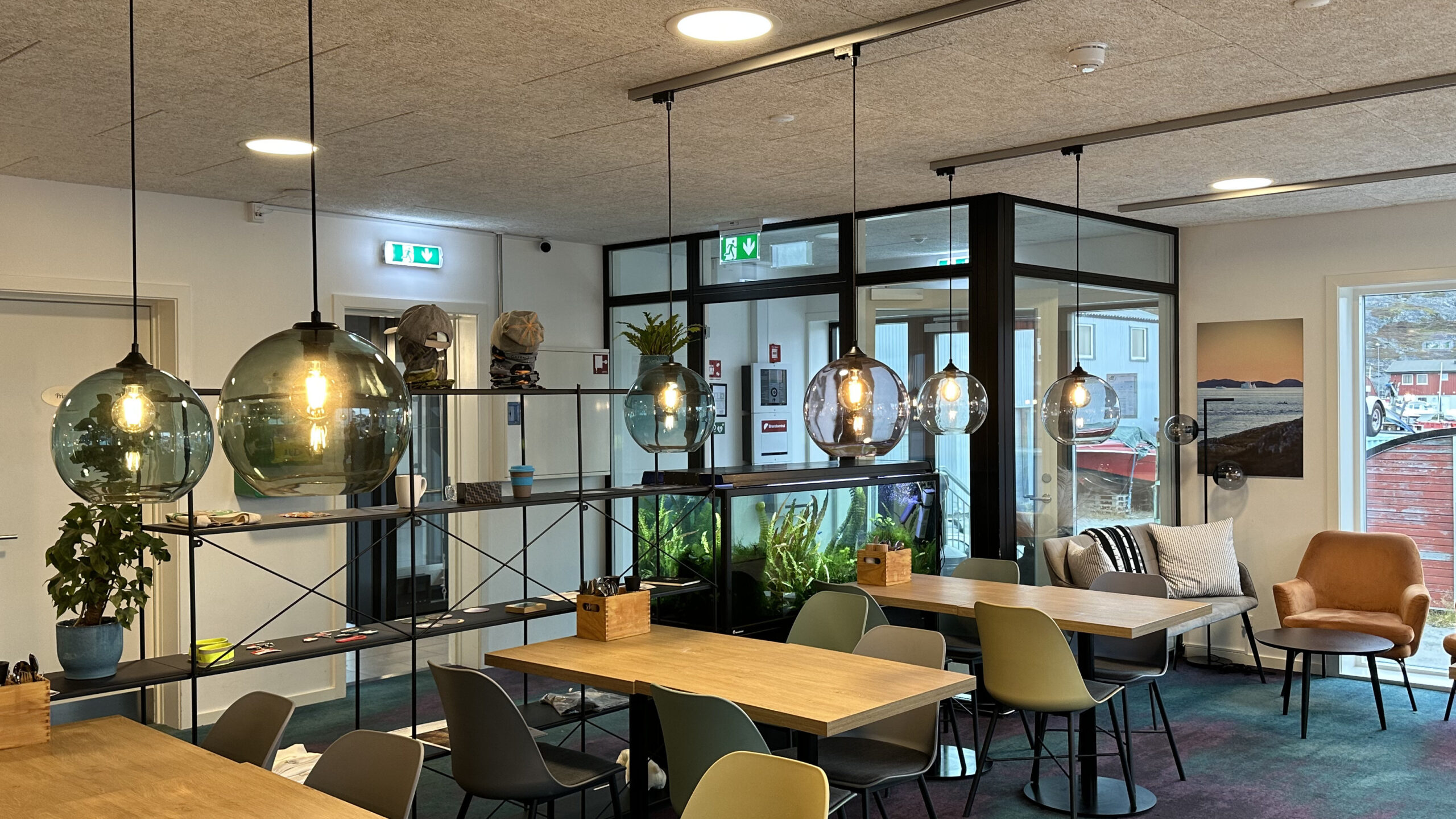 Grønland, Hotel Aurora, receptions- og morgenmadsområde
