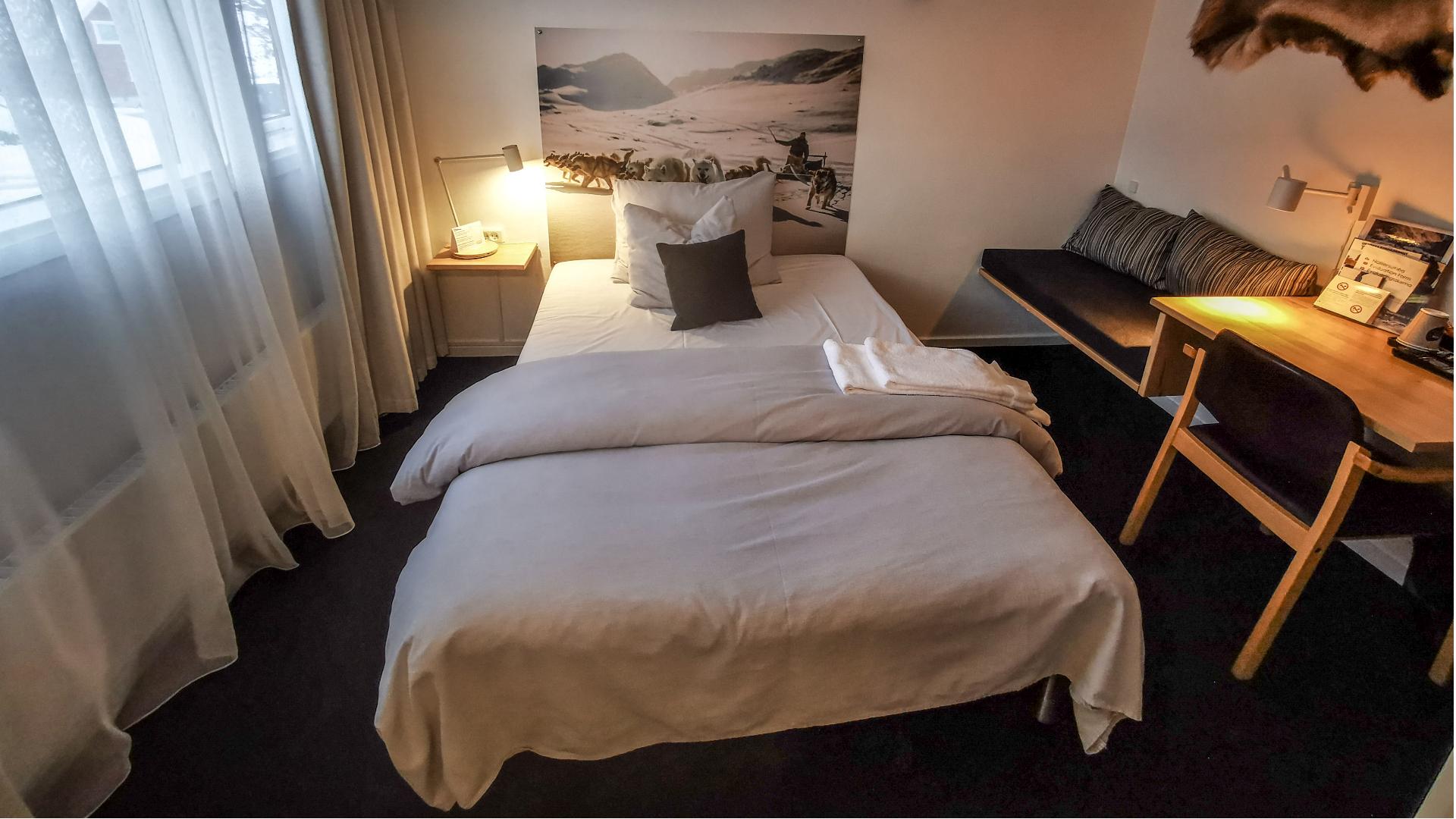 Gr&oslash;nland Hotel Sisimiut, Sisimiut, Standard Dobbelt V&aelig;relse, Kingsize Bed