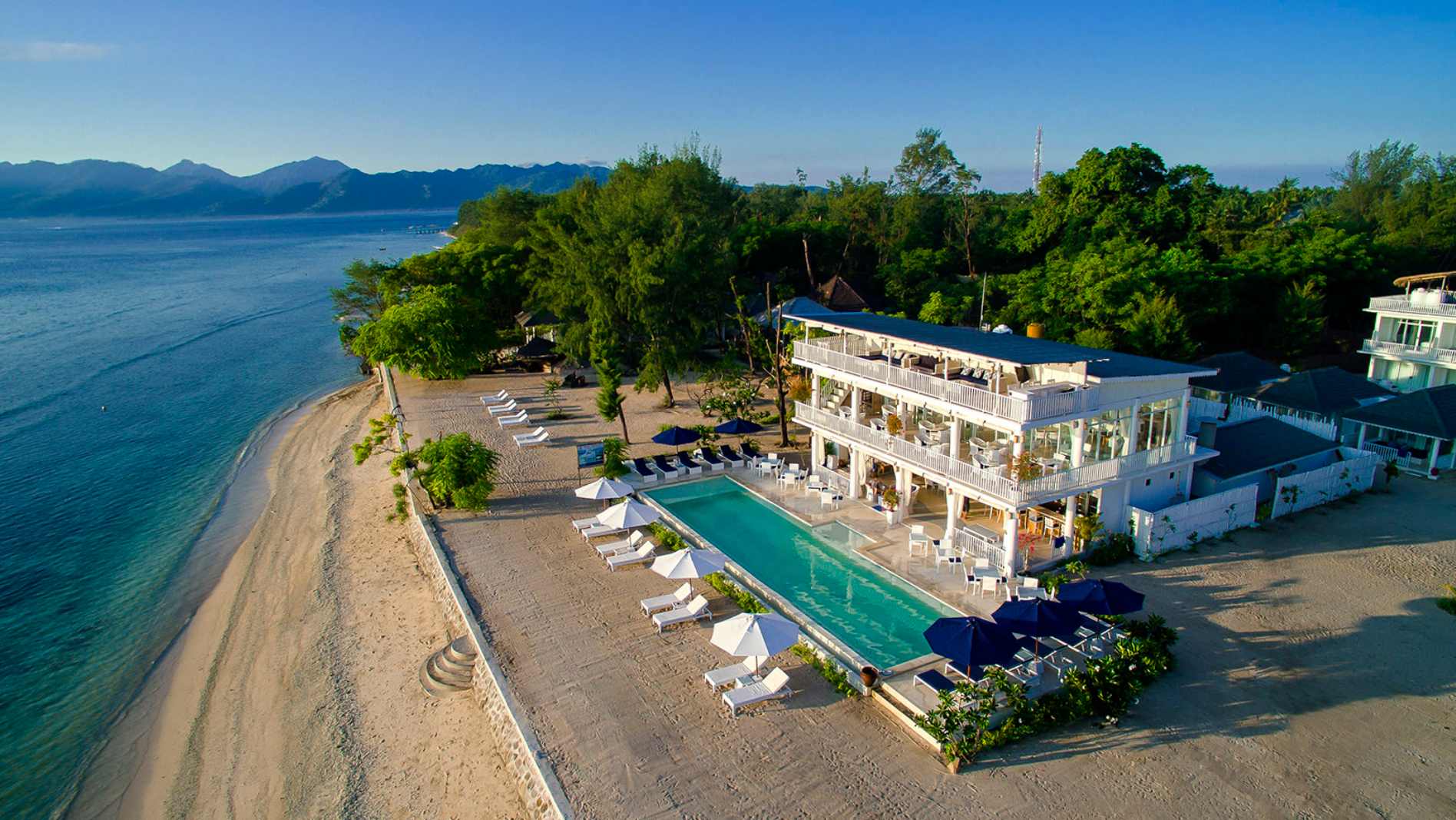 Indonesien Gili Meno Seri Resort, Resort Set Ovenfra