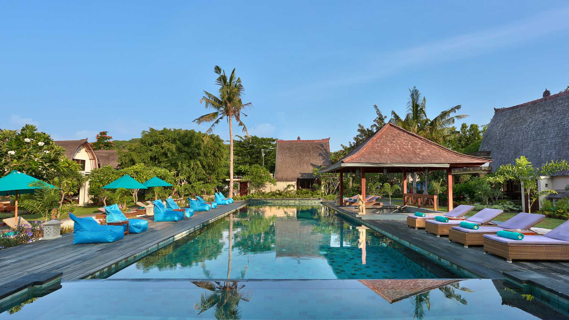 Indonesien Gili Trawangan Hotel Vila Ombak, Pool Bar