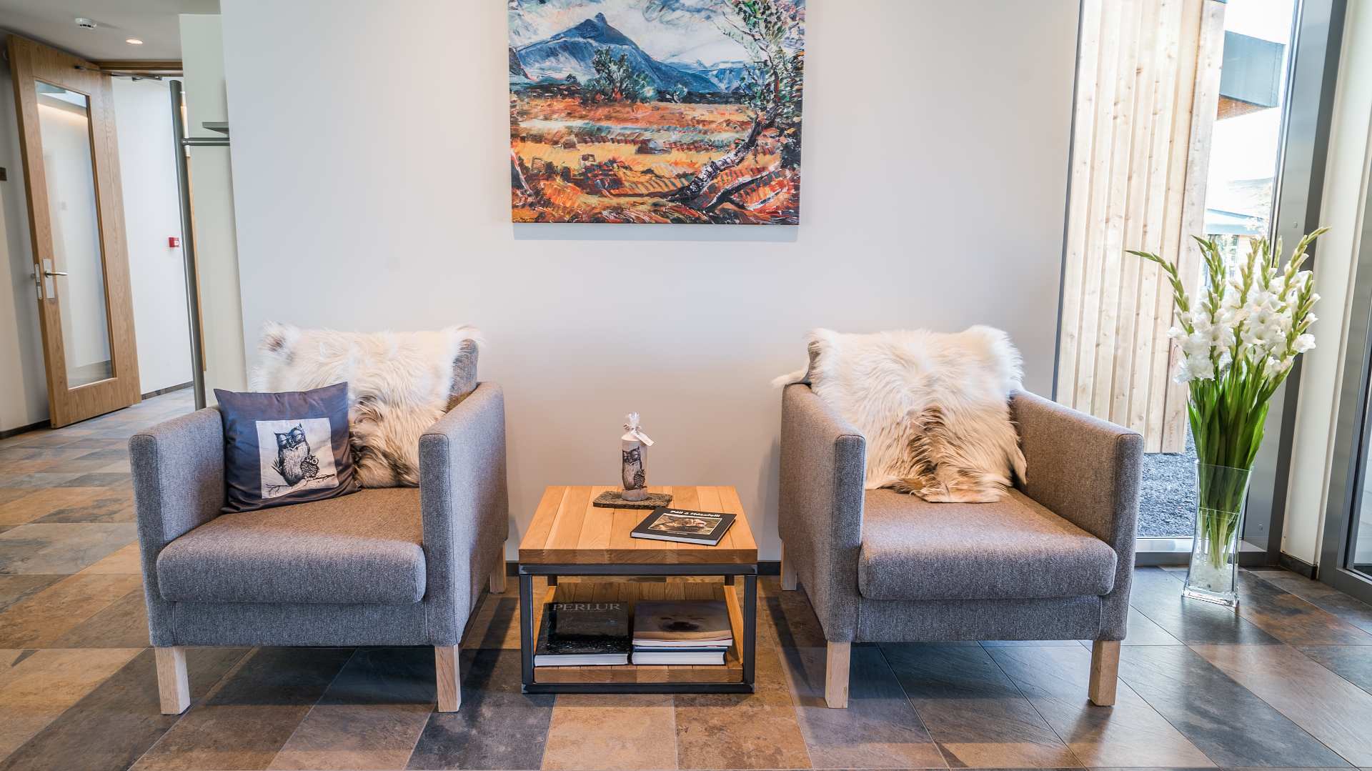 Rejser til Island, Vestislad, Hotel Husafell, lobby