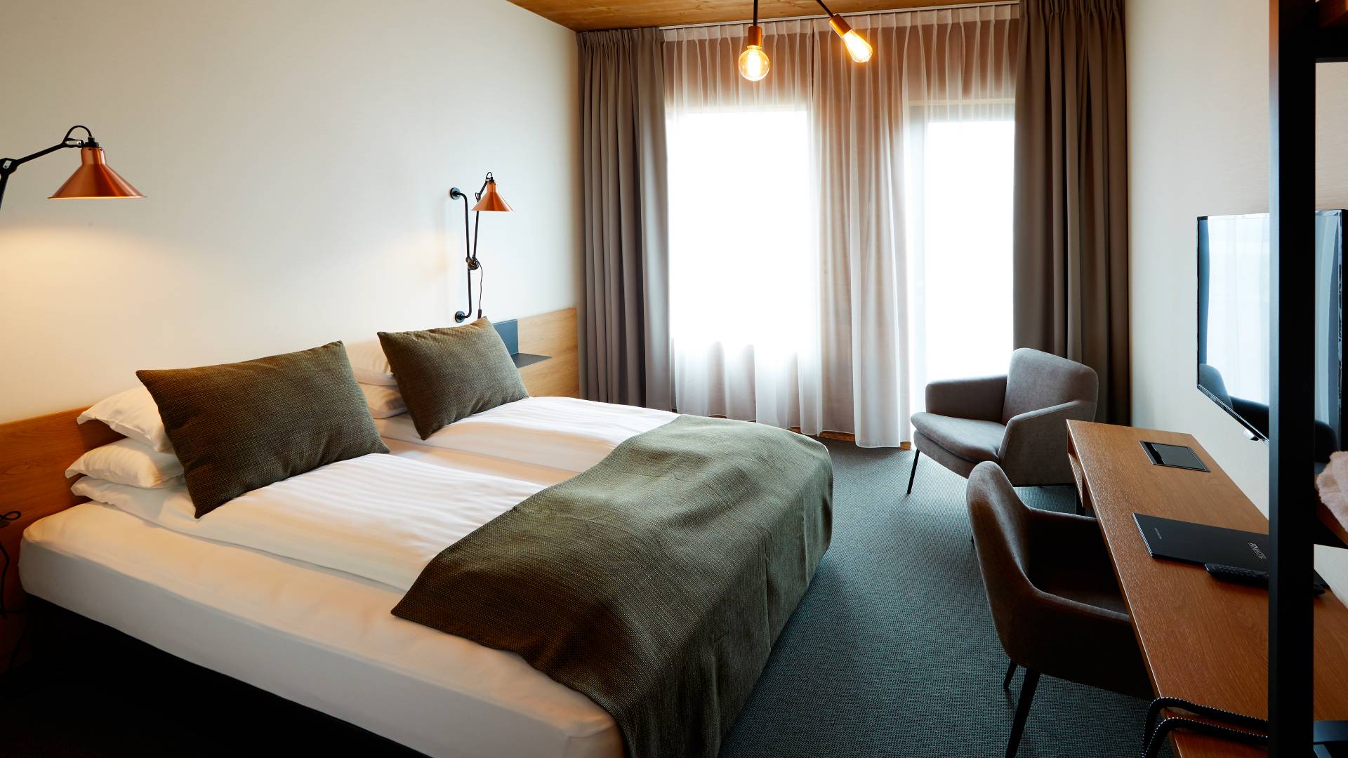 Rejser til Island, Gr&iacute;mssta&eth;ir, Fosshotel M&yacute;vatn, standard lake view