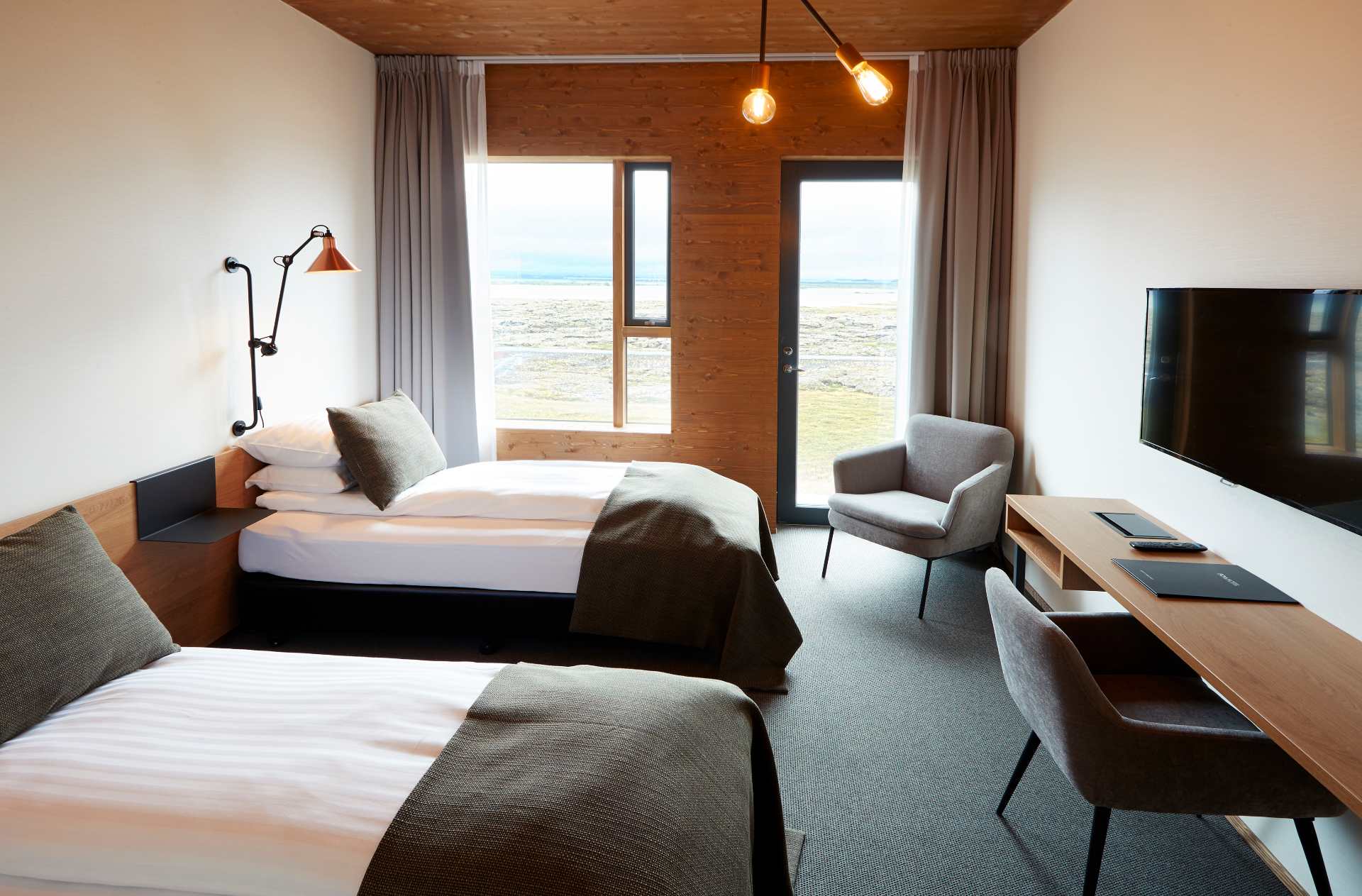 Rejser til Island, Gr&iacute;mssta&eth;ir, Fosshotel M&yacute;vatn, standard room