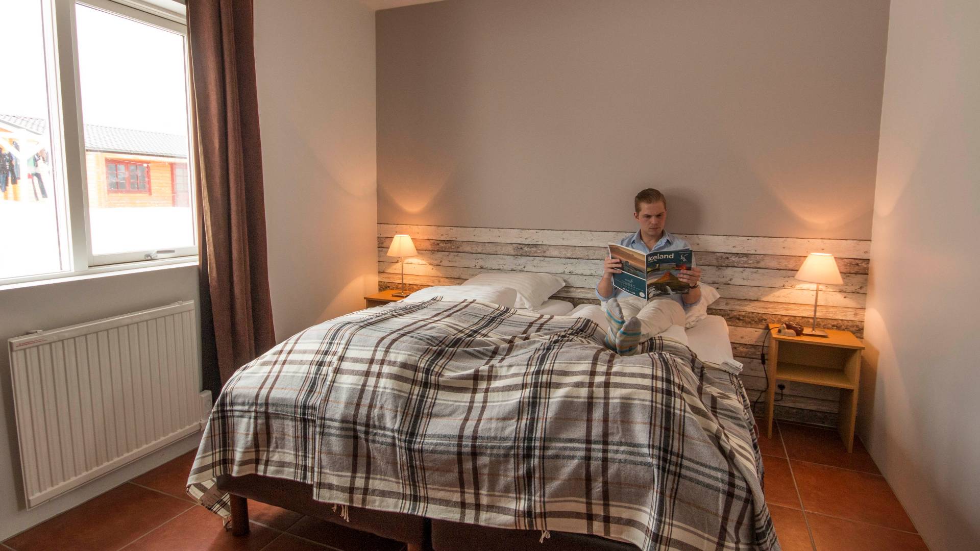 Rejser til Island, Borgarfirdi Eystra, Oestisland Hotel Alfheimar, double room