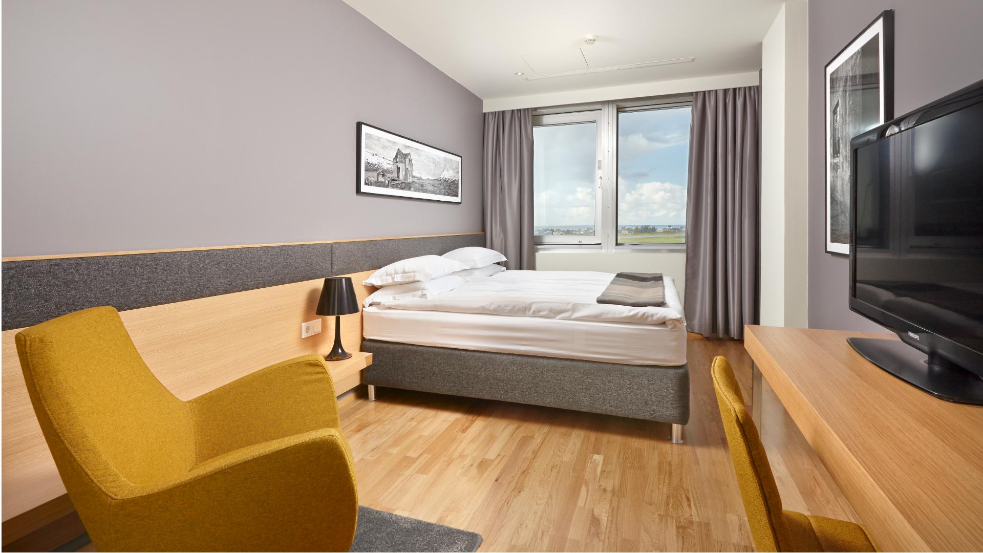 Rejser til Island, Reykjavik, Hotel Natura, Dobbeltv&aelig;relse
