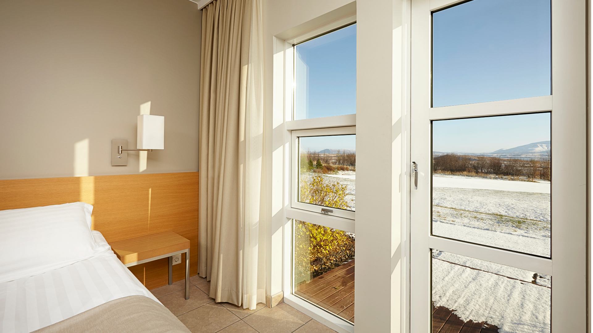 Rejser til Island, Vestisland, Hotel Hamar, udsigt v&aelig;relse