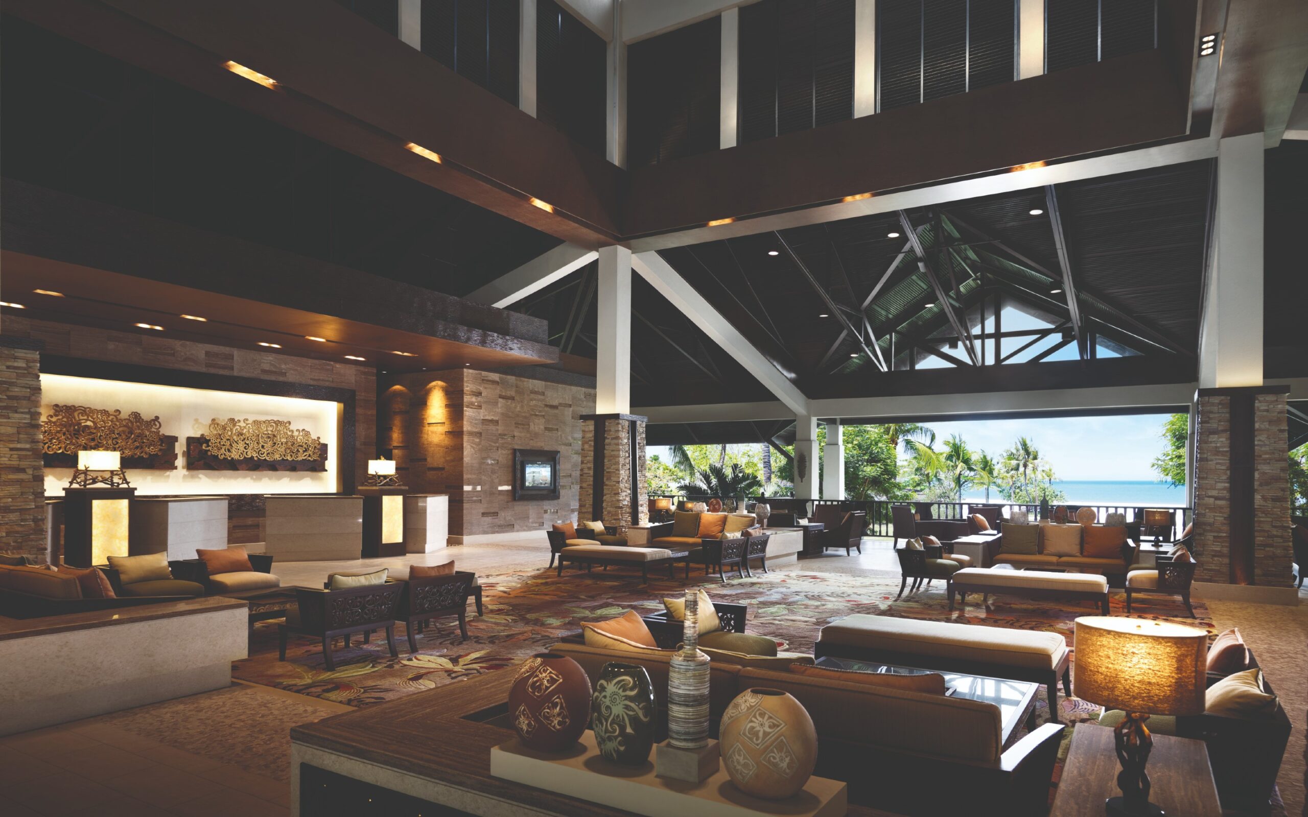Malaysia, Borneo, Kuala Lumpur, Shangri La Rasa Ria Garden Wing Lobby