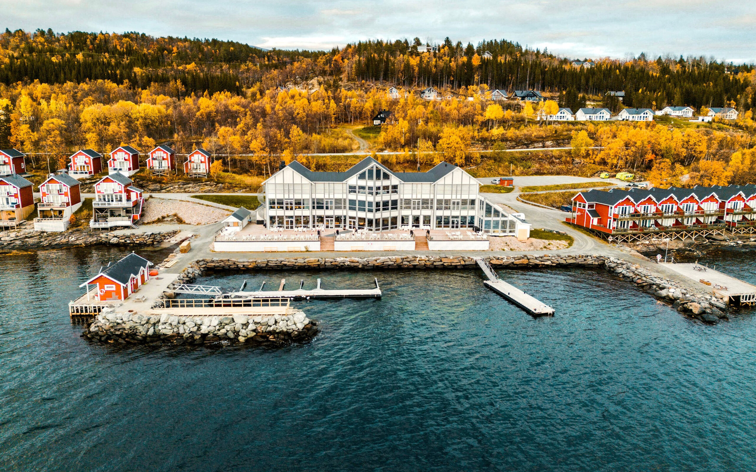 Norge Malangen Resort Birdeye View