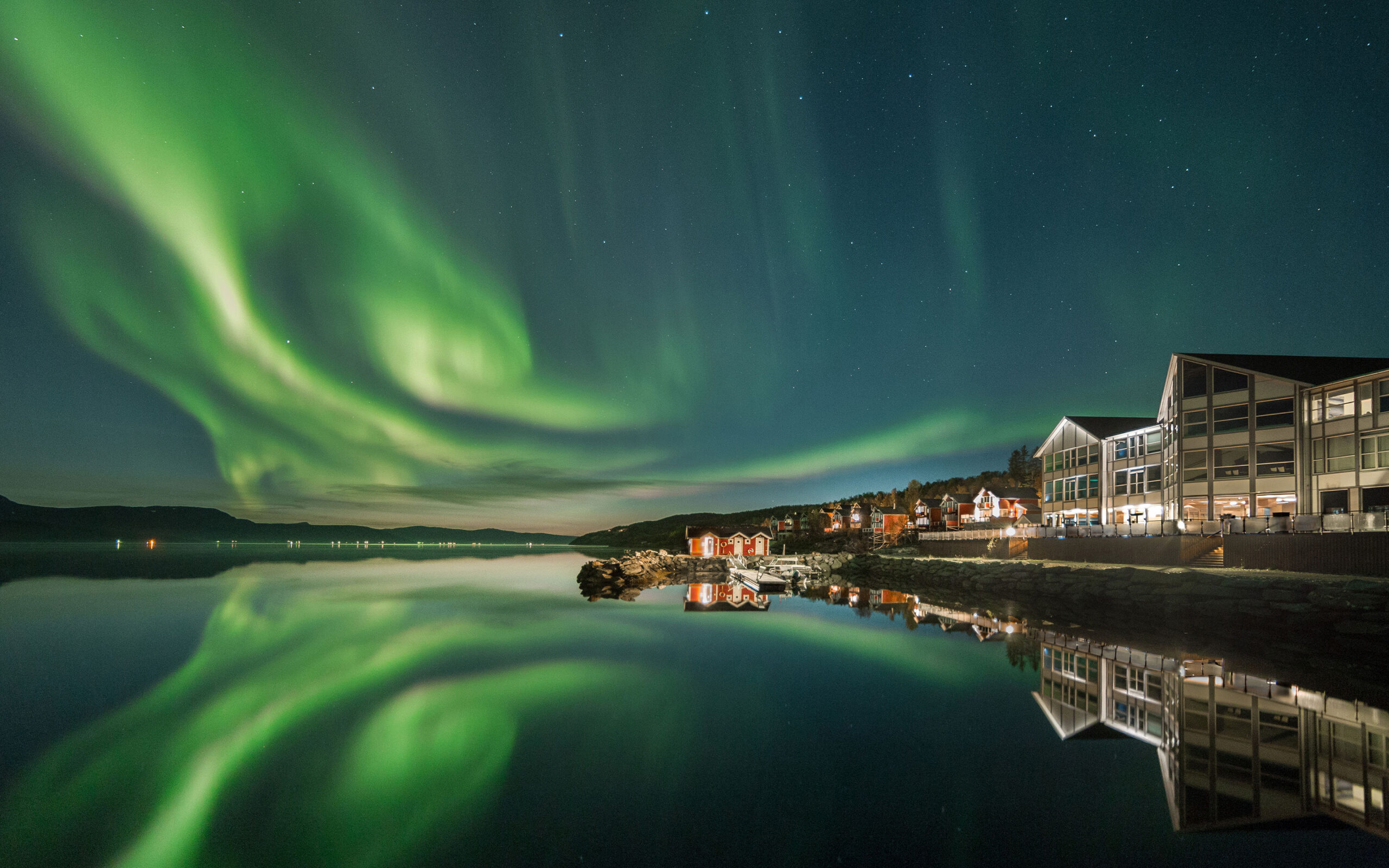 Norge Malangen Resort Northern Light