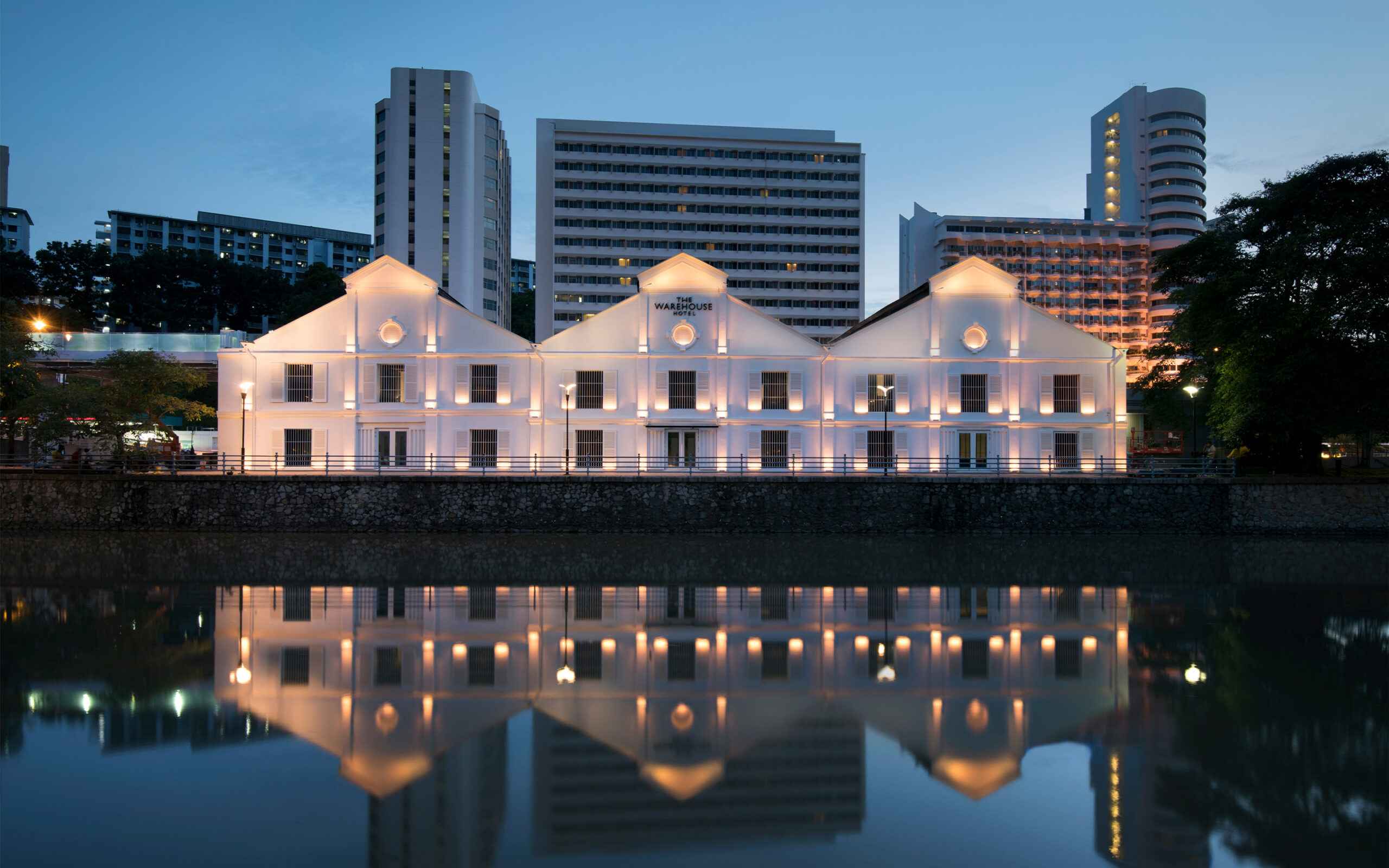 singapore the warehouse facade straight scaled hotel aften