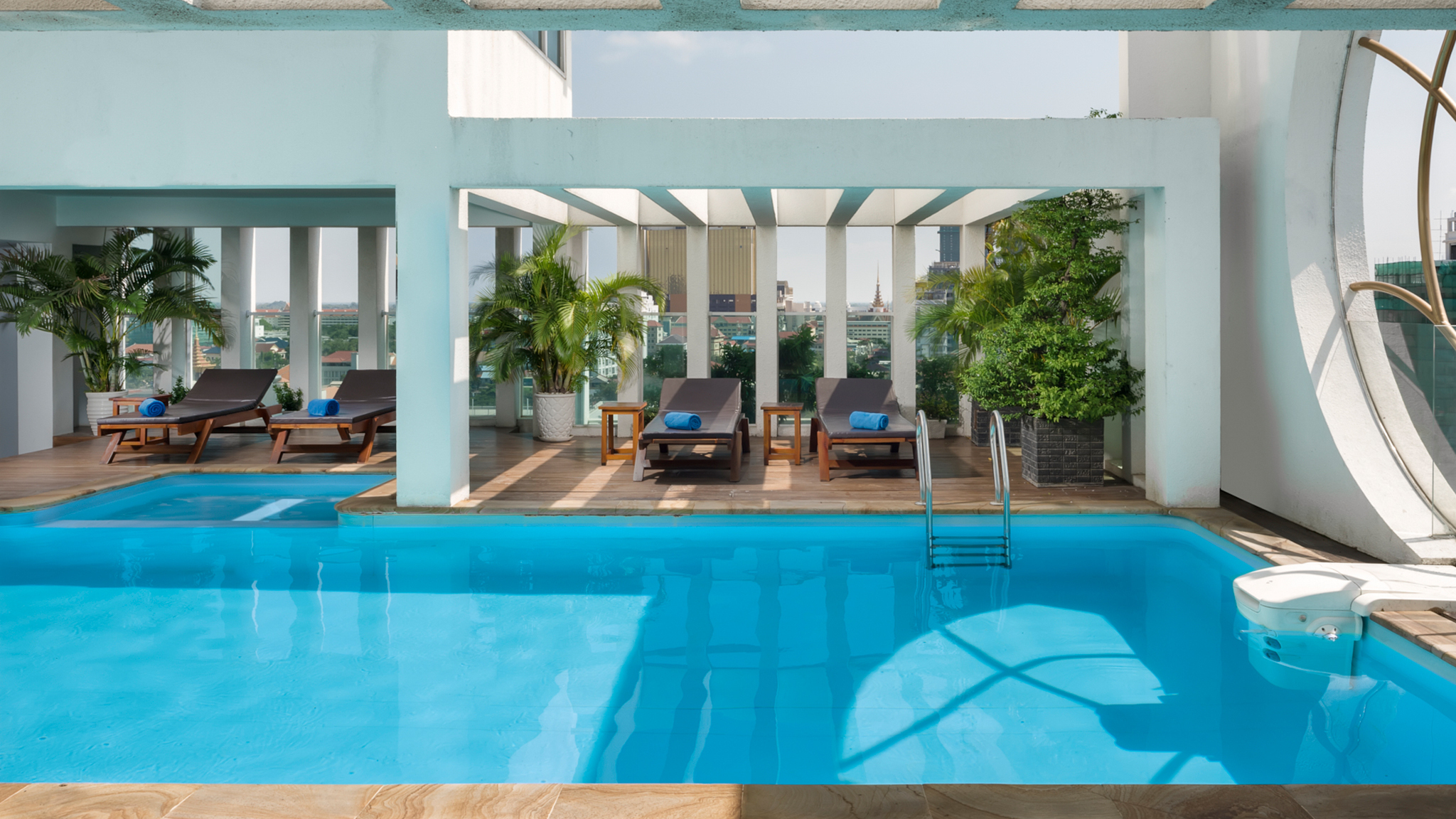 Cambodia, Phnom Penh, Katari Hotel, Swimming Pool
