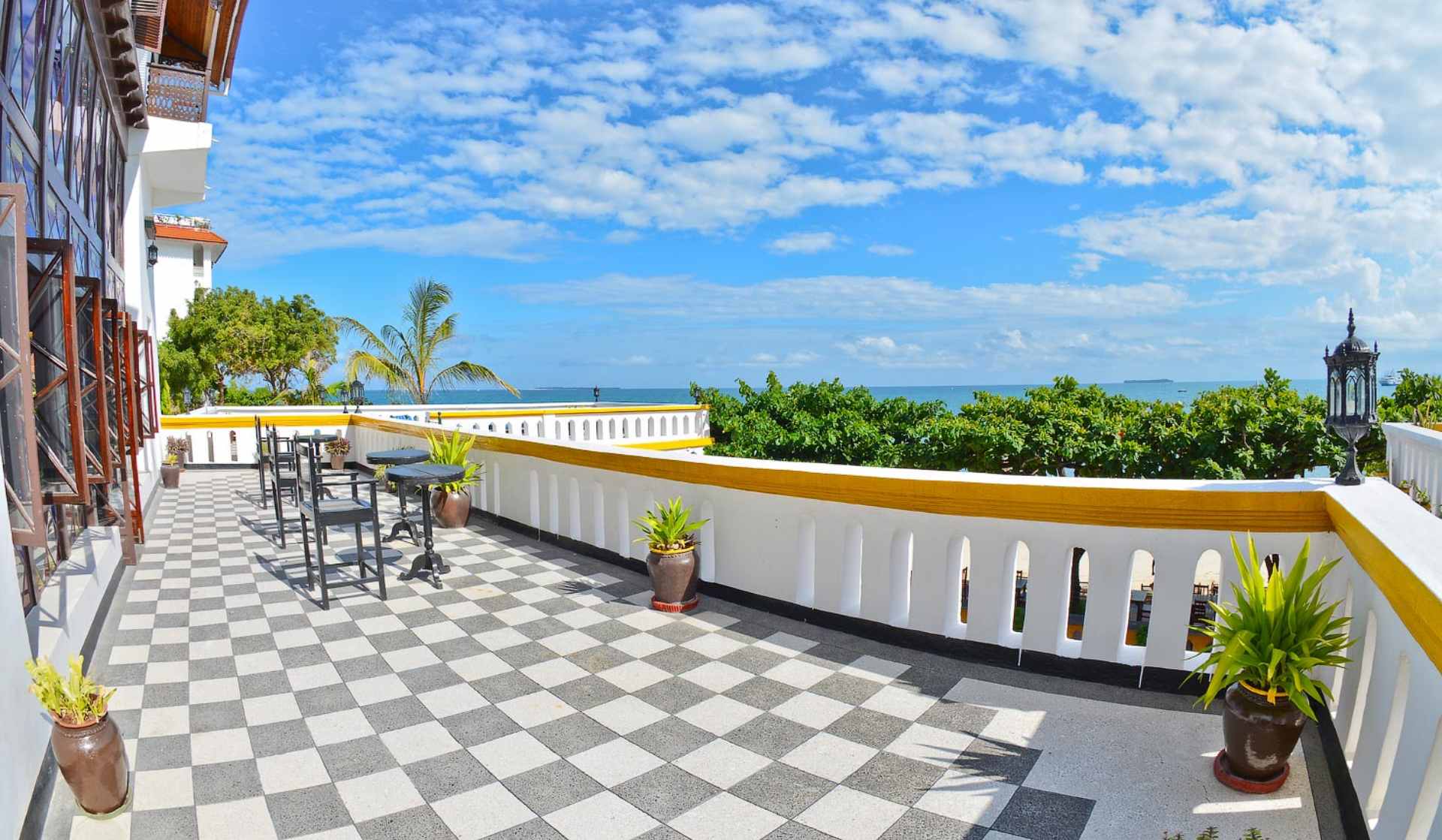 Terrassen på Tembo House Hotel
