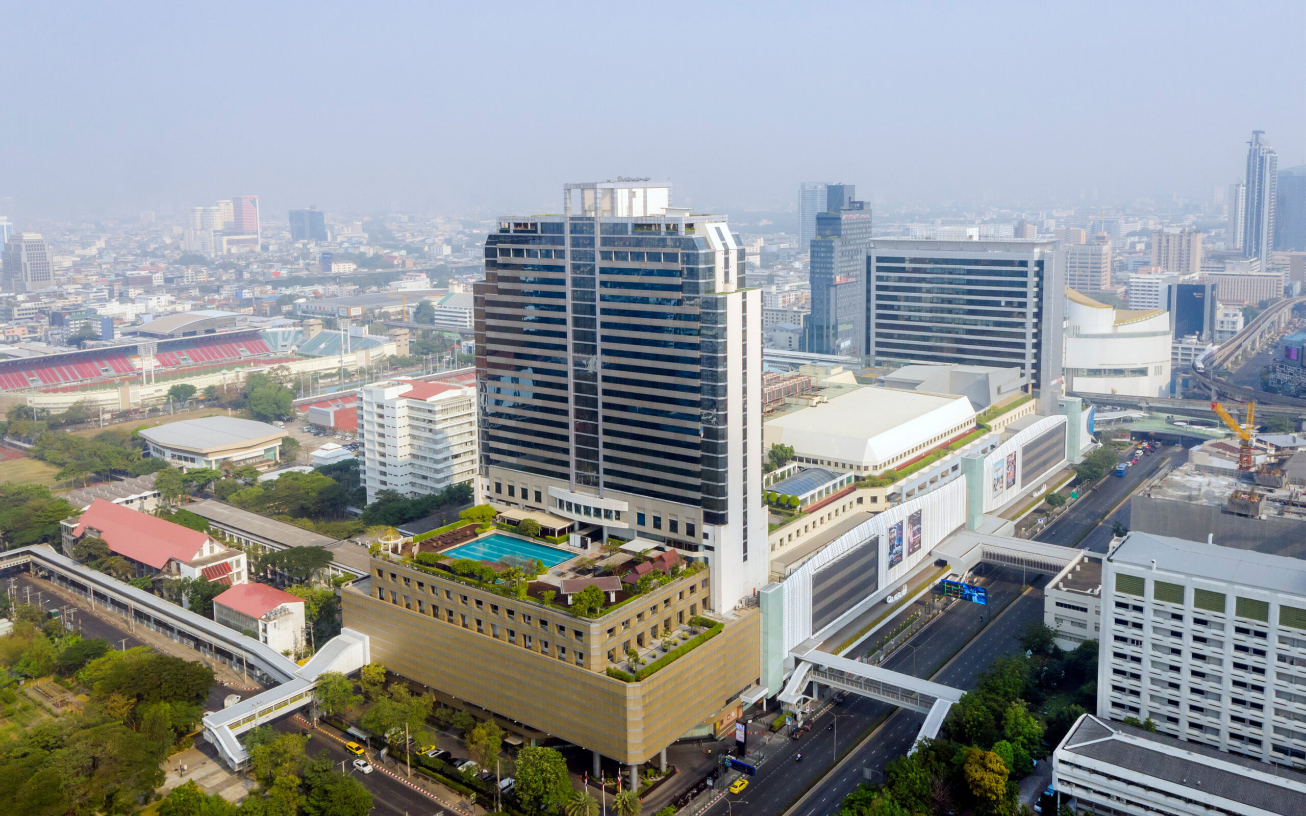Thailand, Bangkok, Pathumwan Princess Hotel, View of Hotel