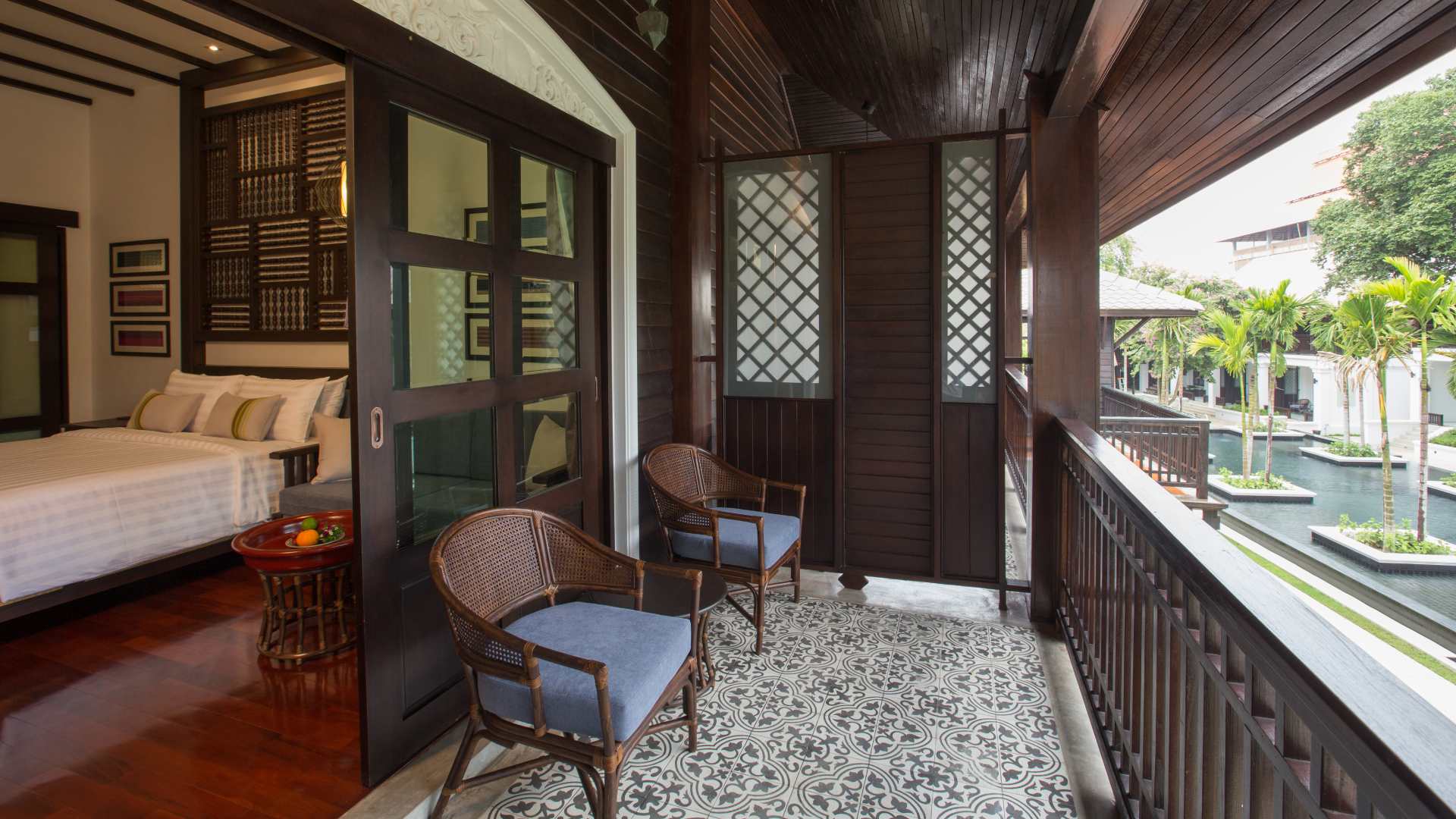 Thailand, Chiang Mai, Na Nirand Romantic Boutique Resort, Balcony View