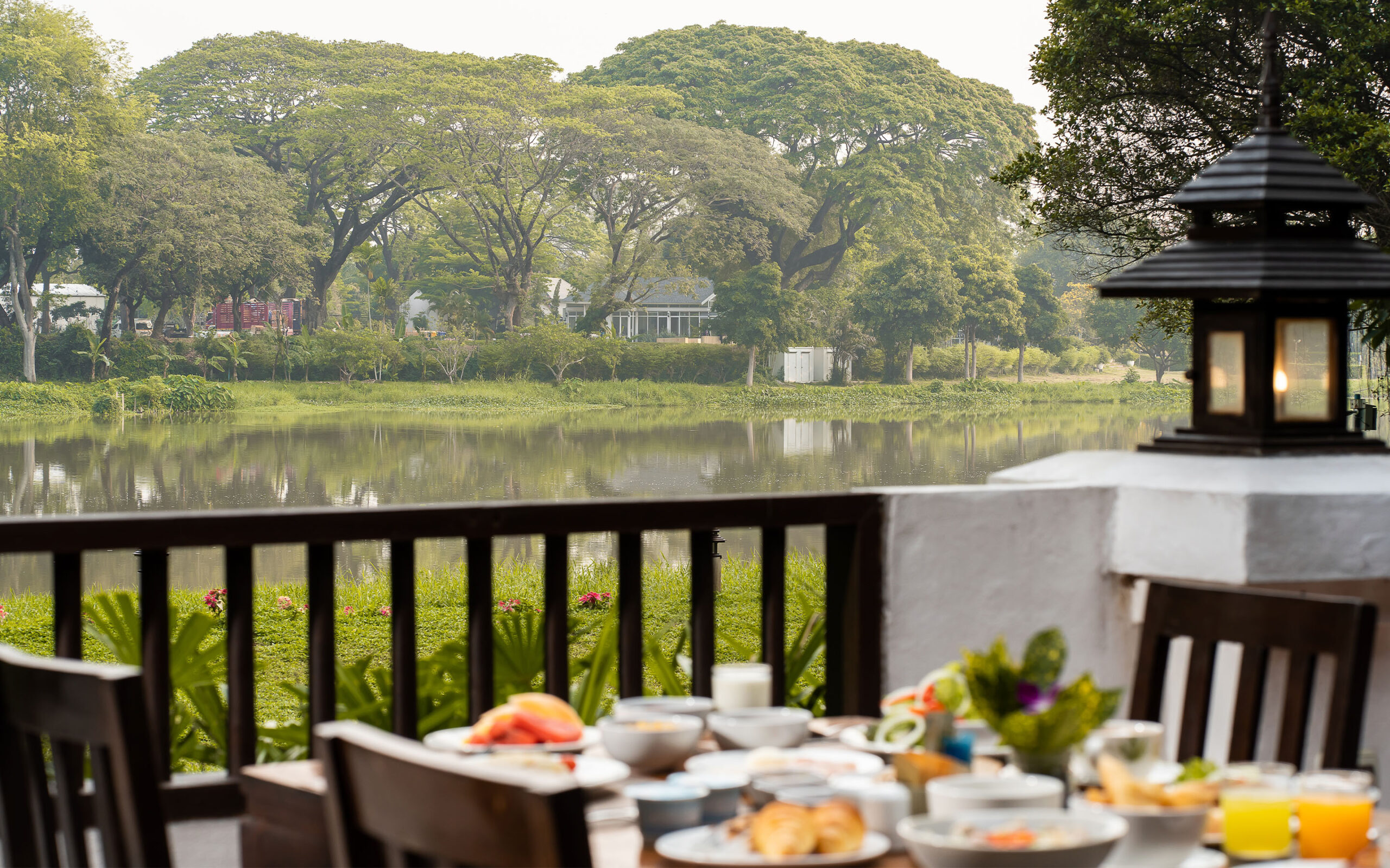 Thailand Chiang Rai The Legend Sala Rim Nam Restaurant Breakfast