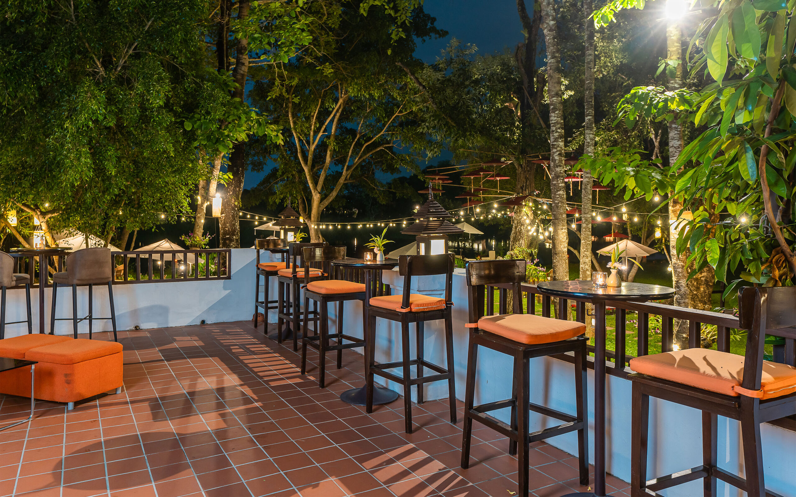 Thailand Chiang Rai The Legend Wine Casa Bar Terrace