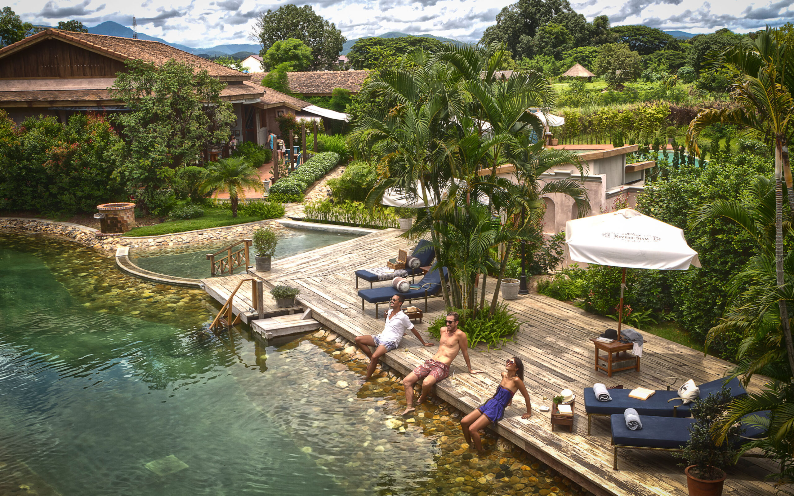 Thailand, Pai, Reverie Siam Resort, Pool Area