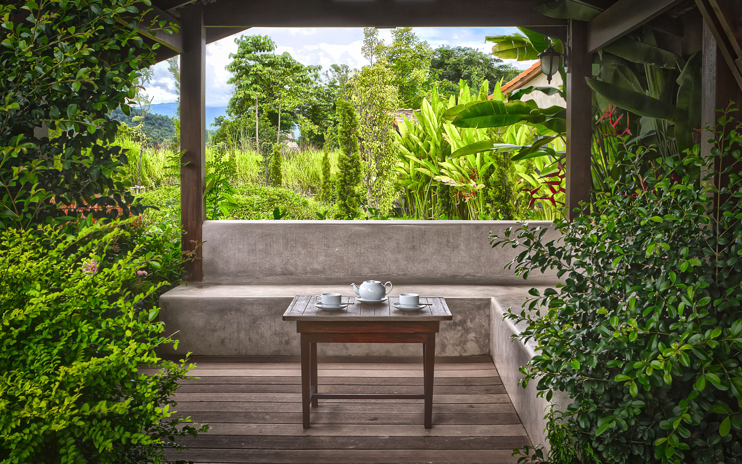Thailand, Pai, Reverie Siam Resort, Resort View