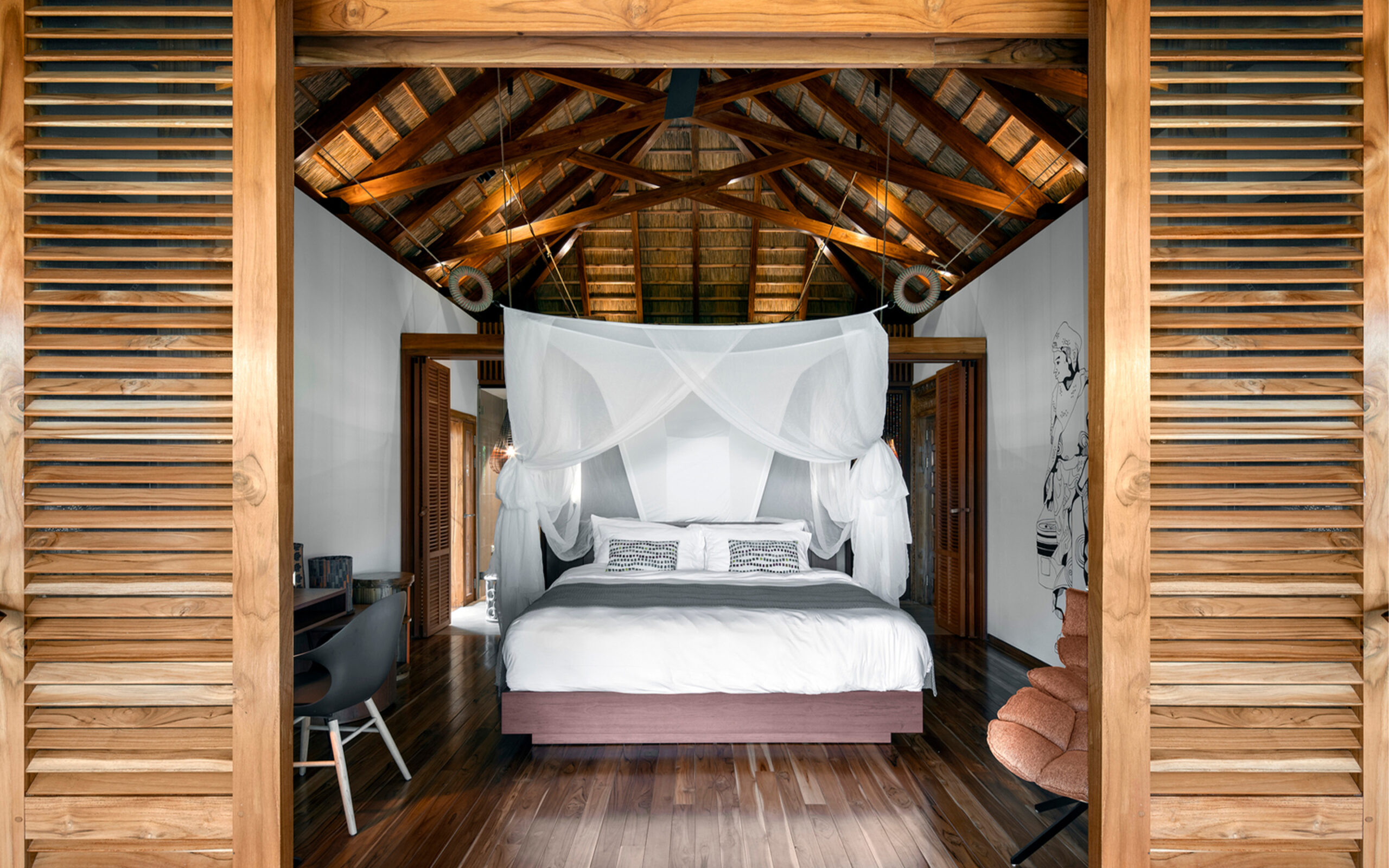 Soveværelse i en Oceanfront Suite