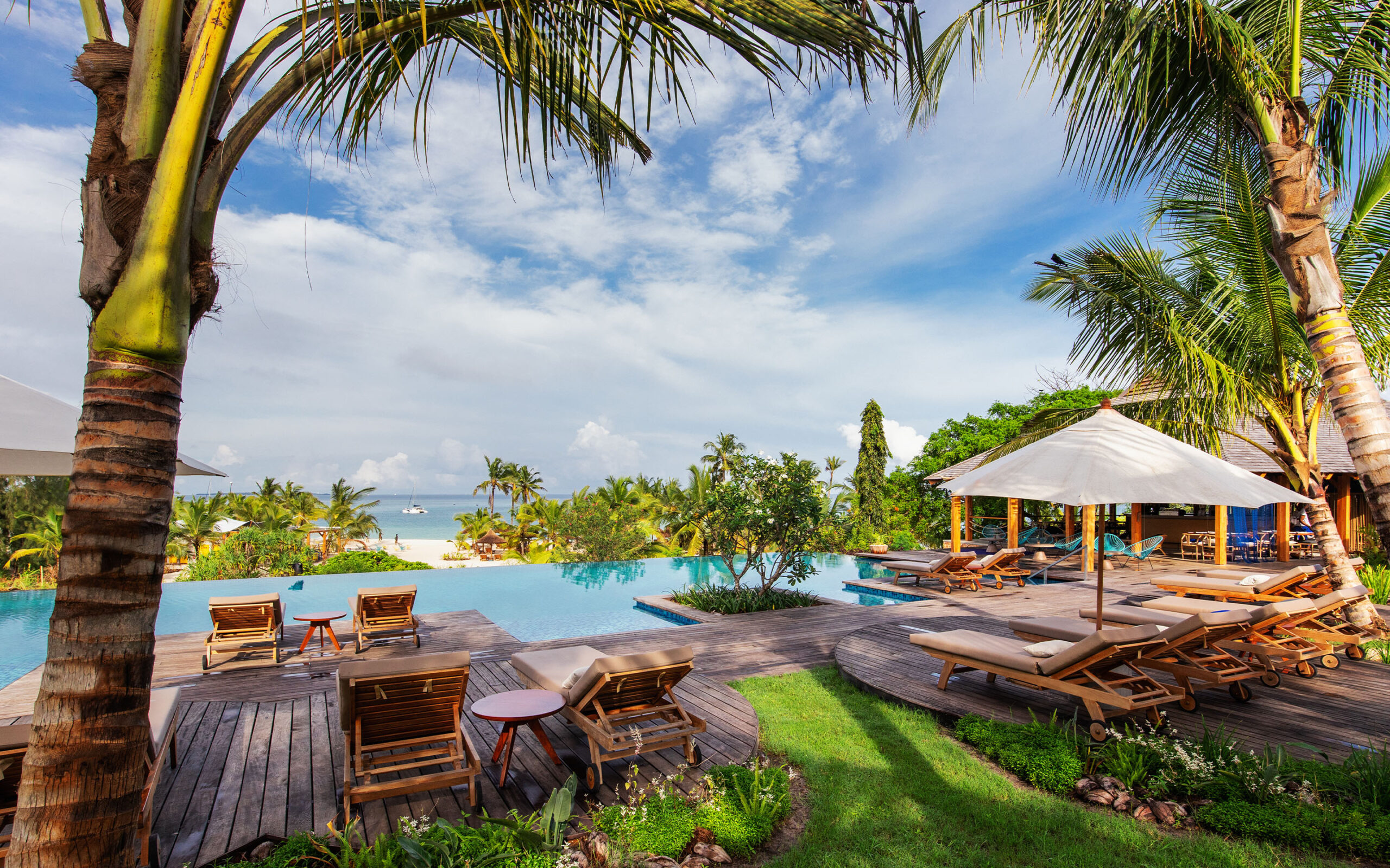 Poolområdet på Zuri Zanzibar