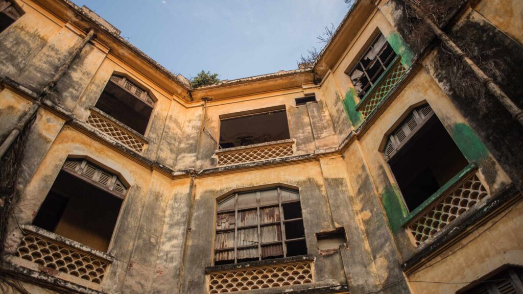 Cambodia, Phnom Penh, Old building, Gammel Bygning