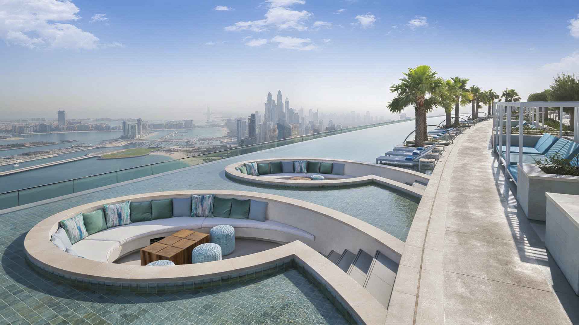 Dubai Address Beach Resort, Infinity Pool Deck, Sitting area