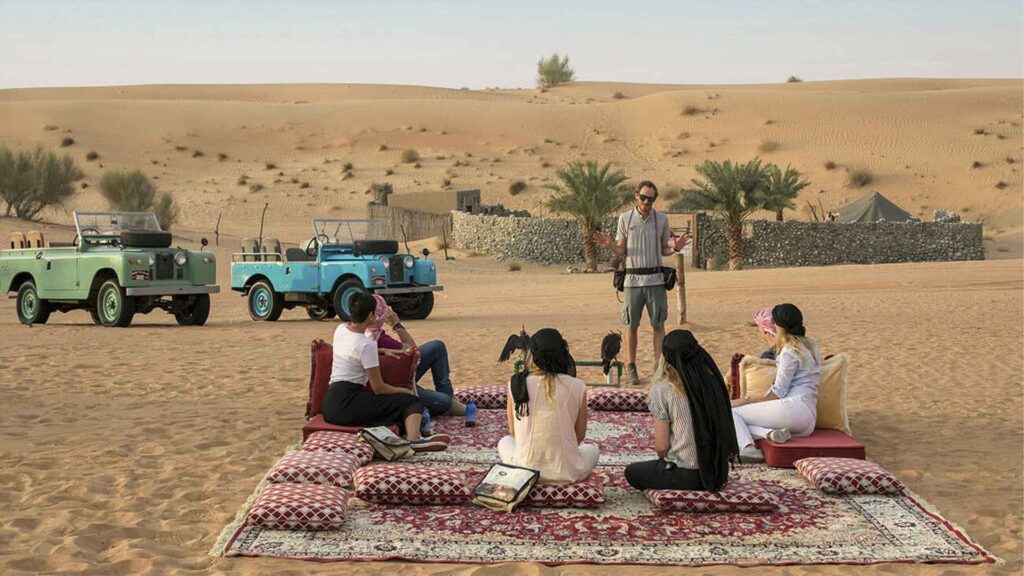 Dubai Ørken Safari ,Guide, Tæppe