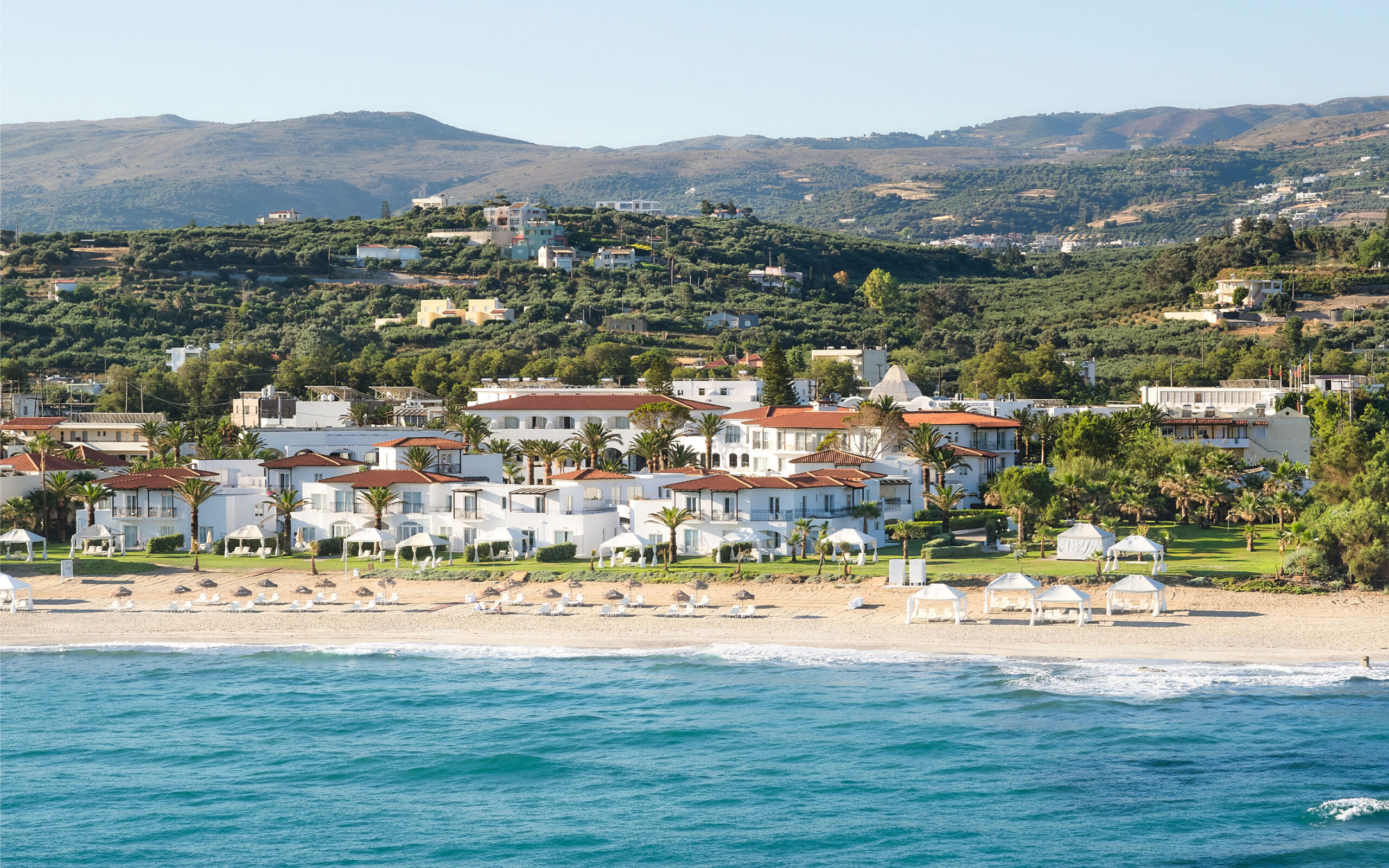 Gr&aelig;kenland Kreta Grecotel Caramel, Hotellet Set Fra Vandet