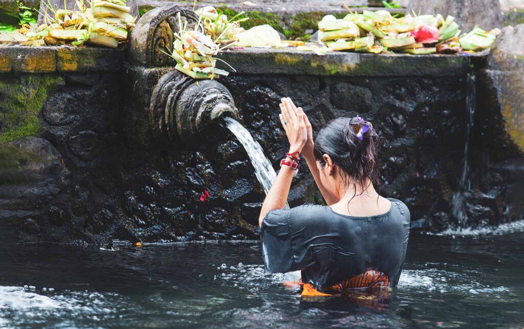 Indonesien Bali Hellig Kilde Tirta Empul Hindu Temple