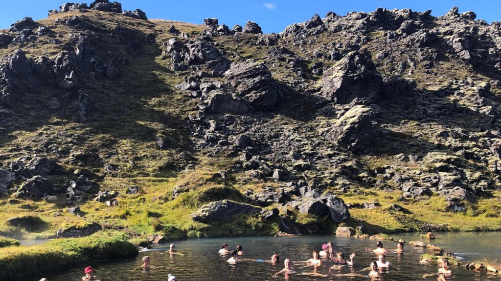 Island, Landmannalaugar, varme kilder og lava formationer
