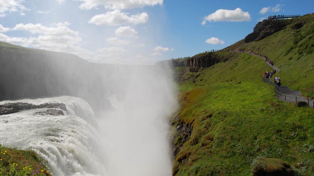Island Sydisland Reykjavik Udflugt Den Gyldne Cirkel Gullfoss
