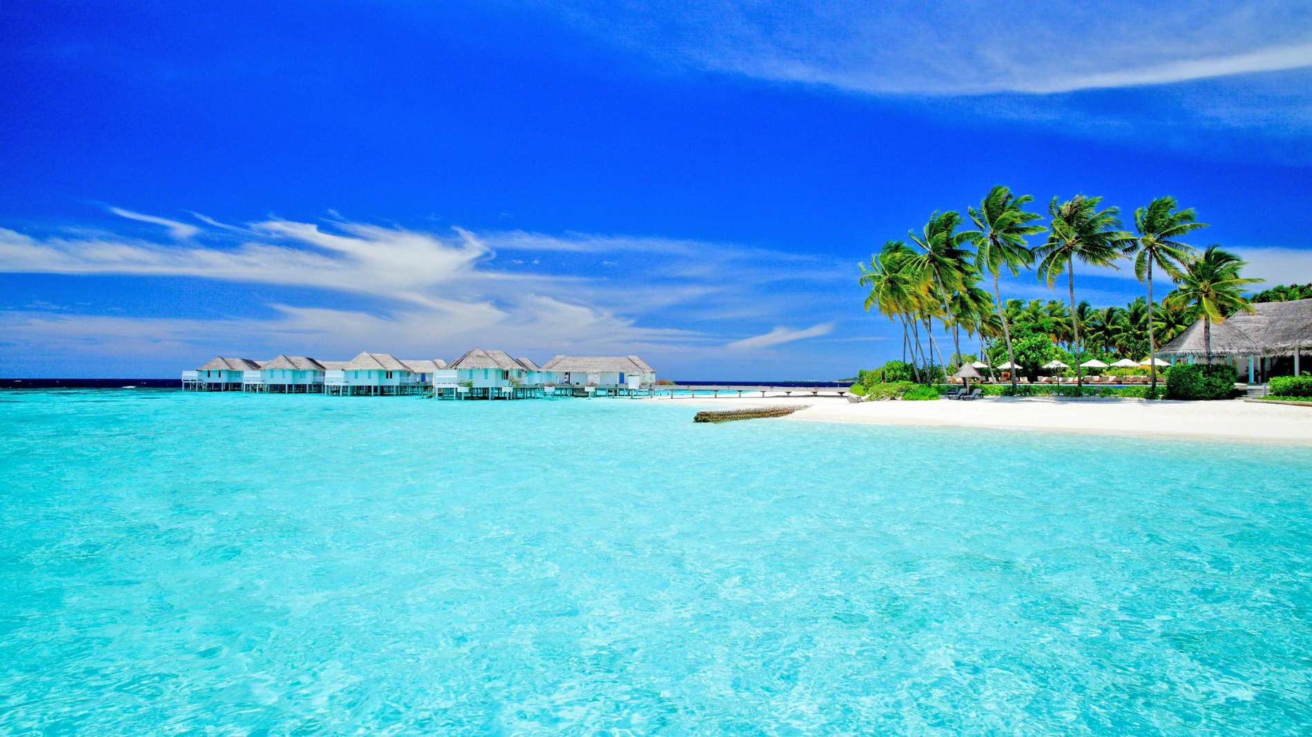 Rejser til Maldiverne, Centara Grand Island Resort & Spa, The Club og deluxe overwater villaer