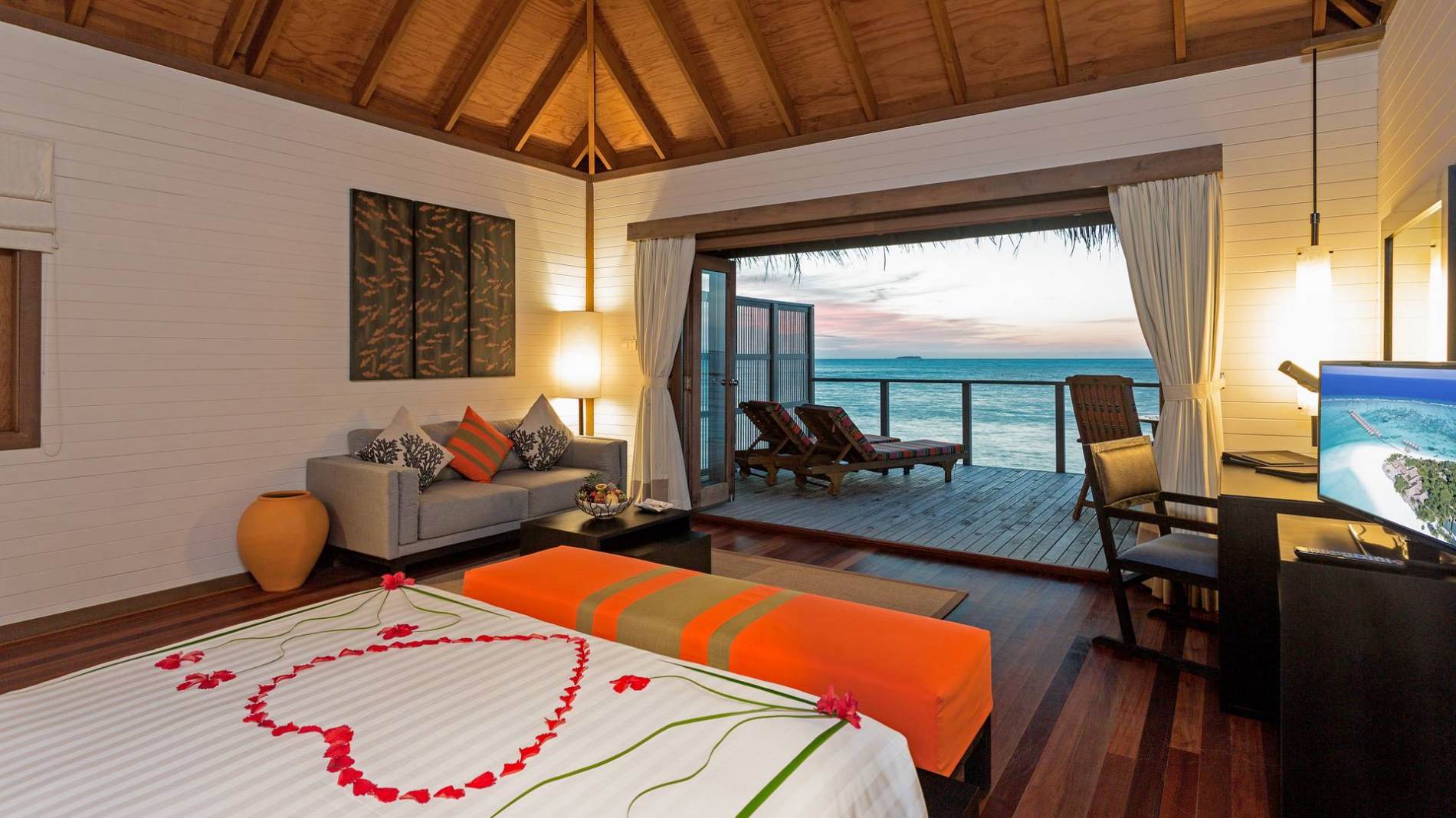 Rejser til Maldiverne, Meeru Island Resort & Spa, water villa