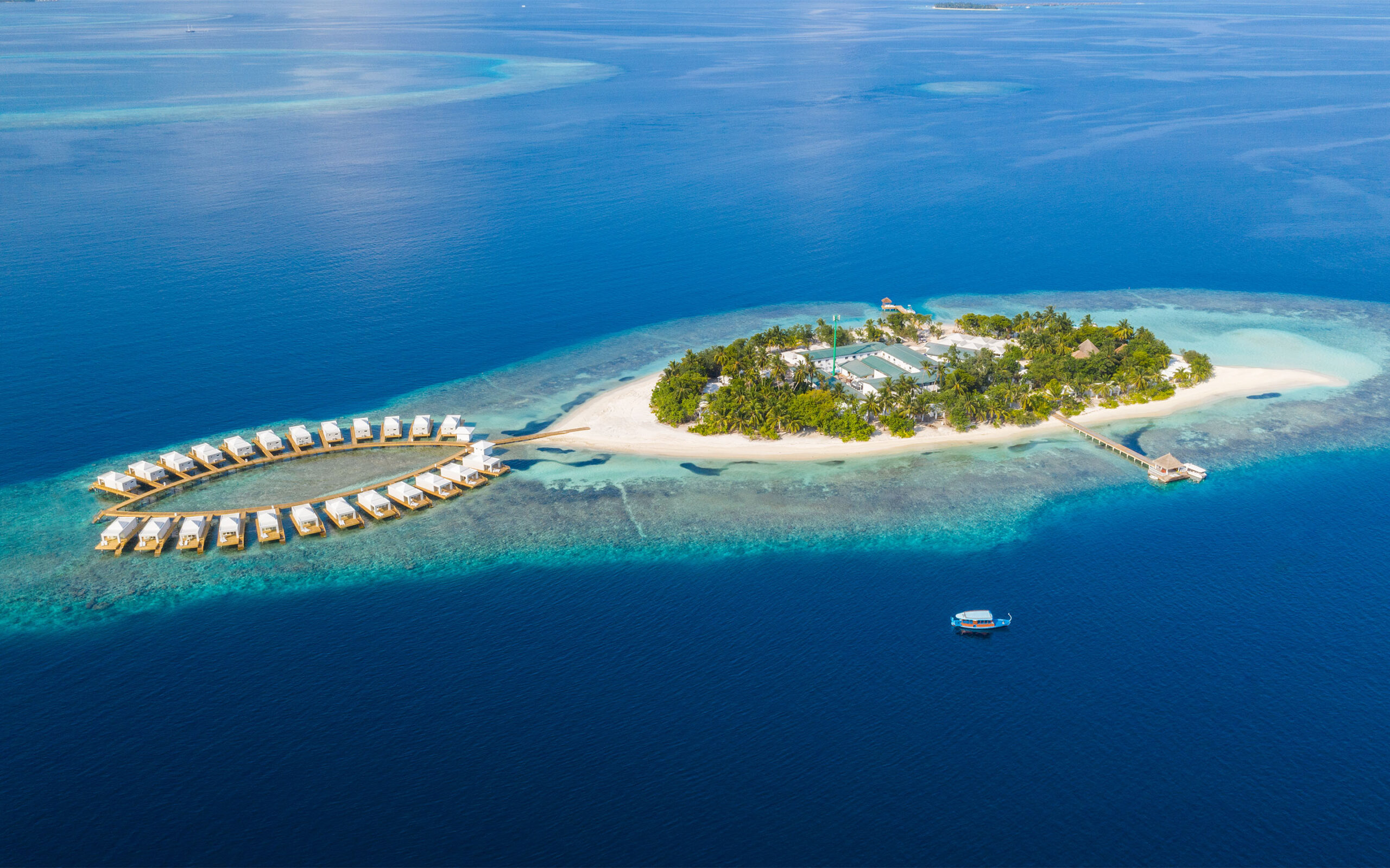 Rejser til Maldiverne, Sandies Bathala Resort, udsigt