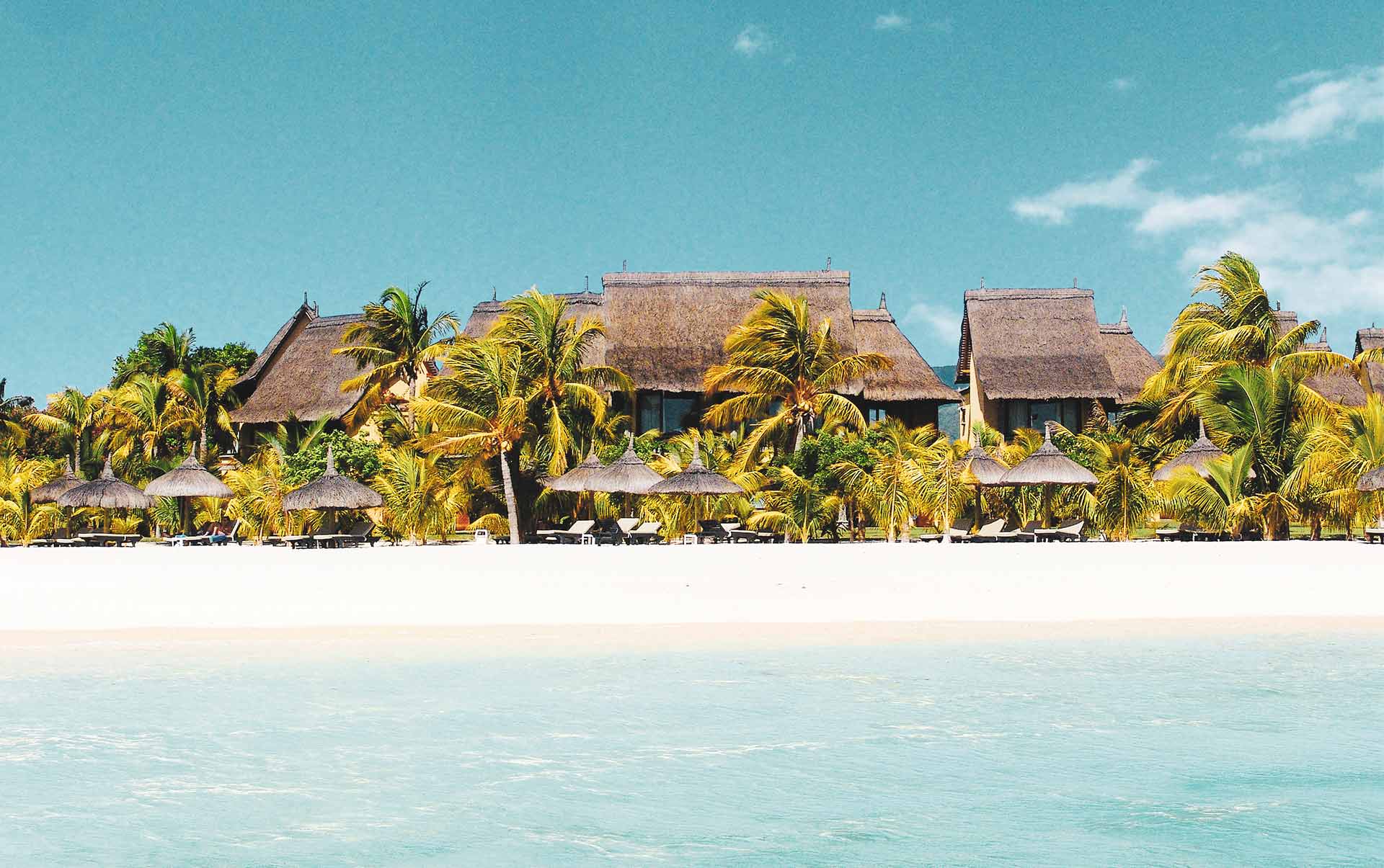 Rejser til Mauritius, Dinarobin Beachcomber Golf Resort & Spa, stranden