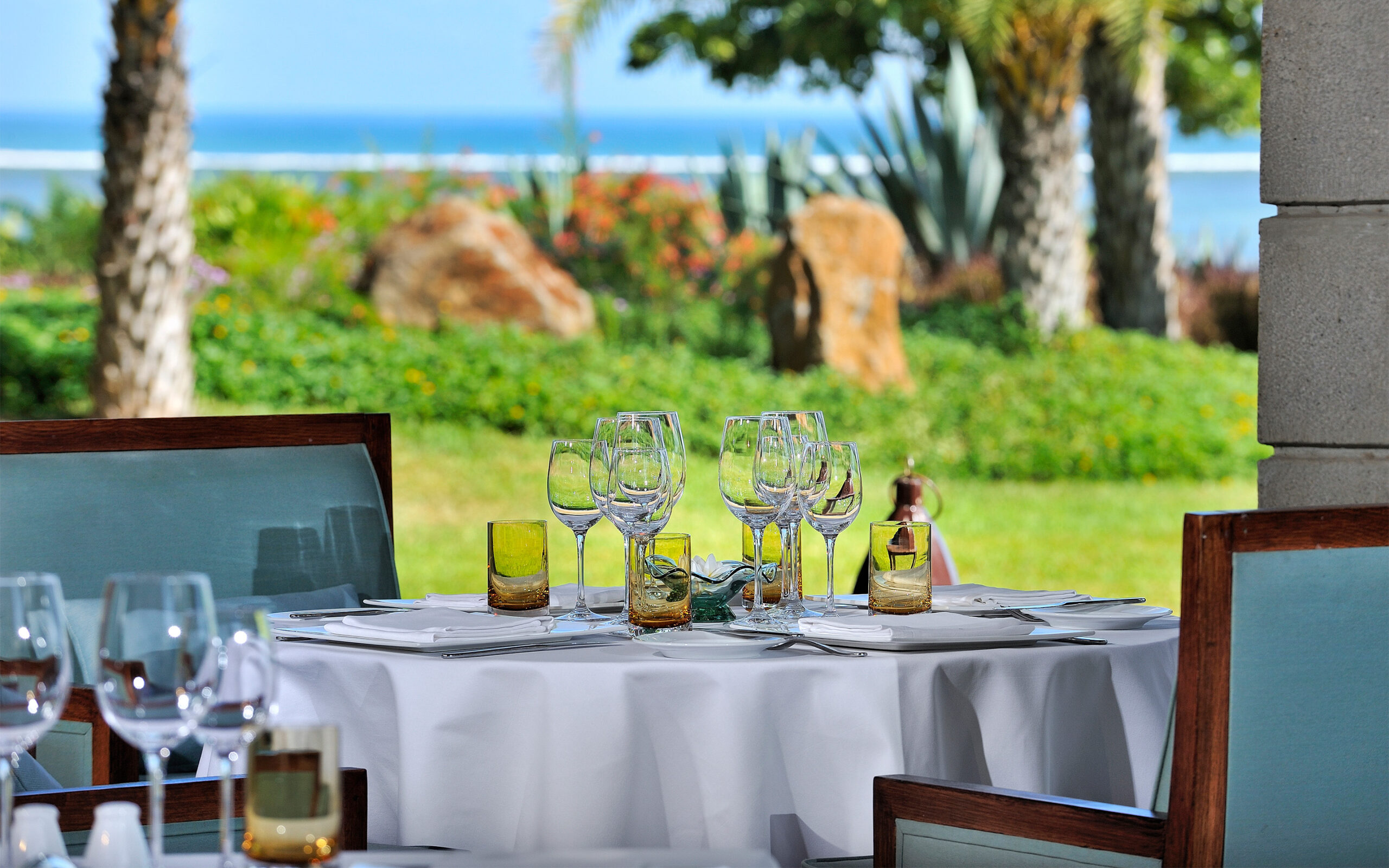 Rejser til Maurtius, Maradiva Villas Resort & Spa, Udsigt fra restaurant