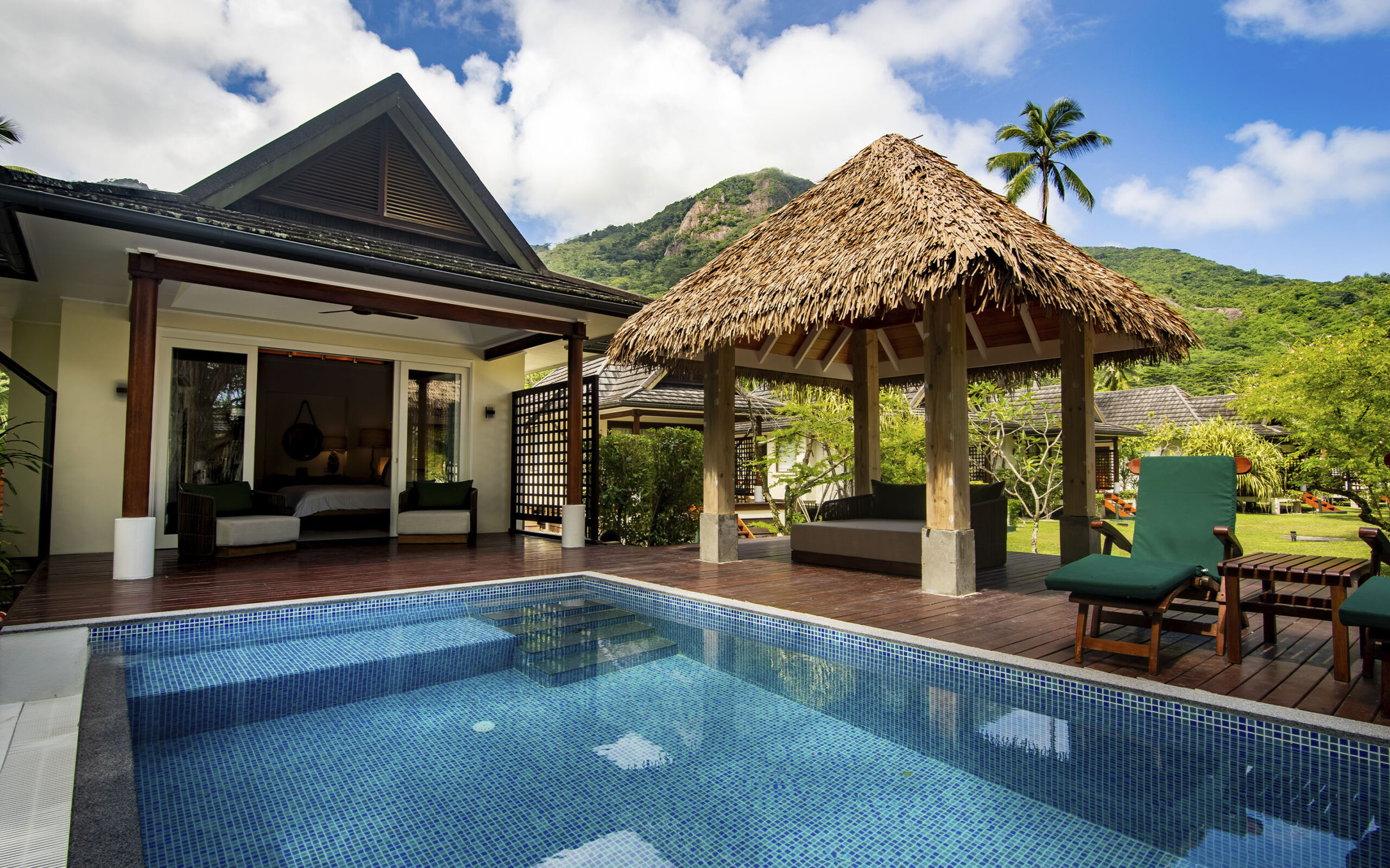Seychellerne Silhouette Island Hilton Labriz Garden Oasis Villa Exterior