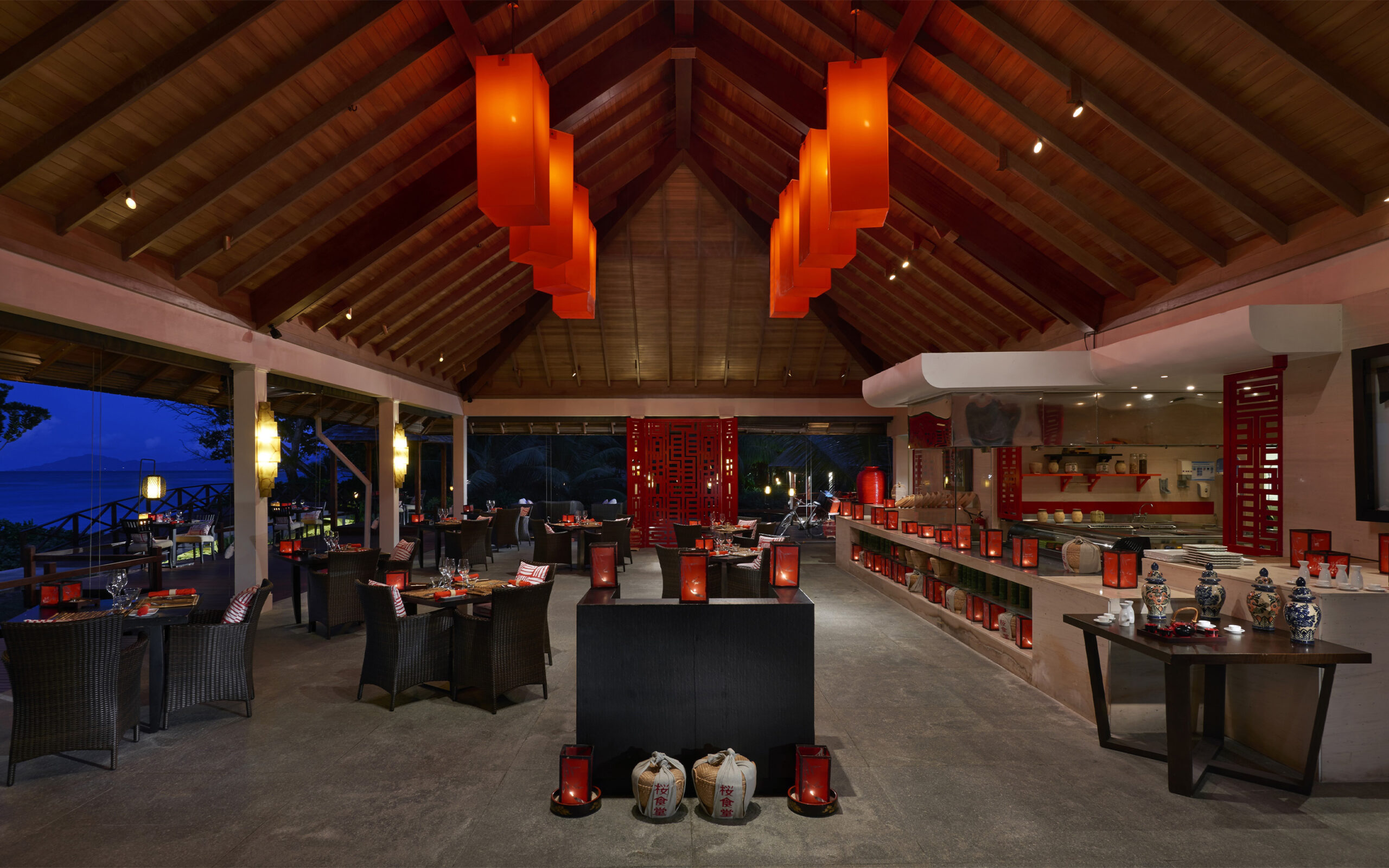 Seychellerne Silhouette Island Hilton Labriz Sakura Asiatisk Restaurant