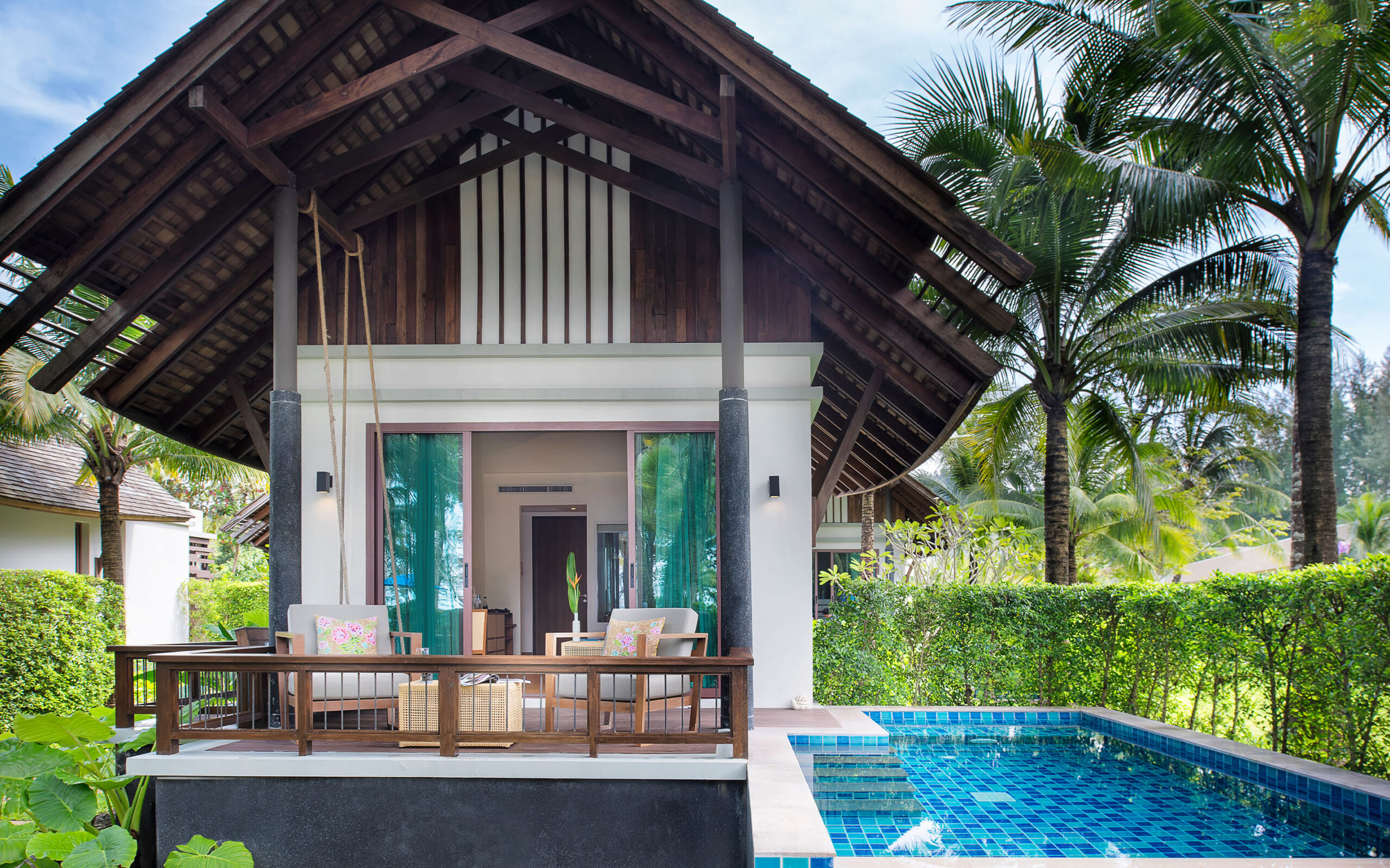 Thailand, Khao Lak, Outrigger Khao Lak Beach Resort, Pool Villa Outside