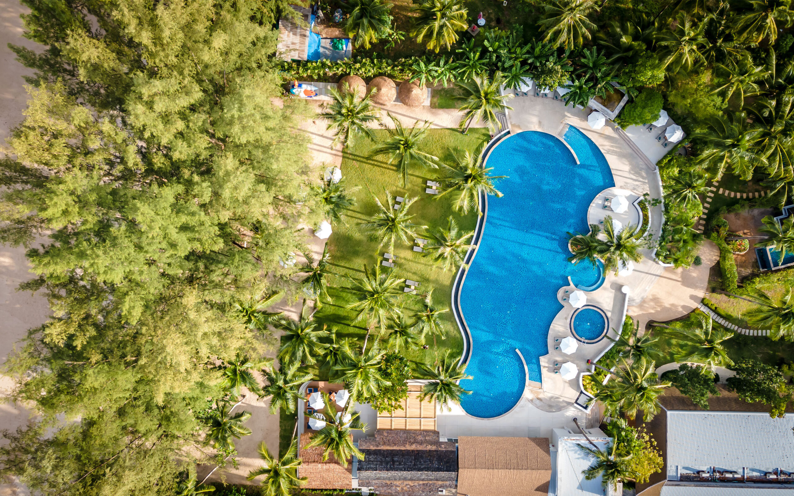 Thailand, Khao Lak, Outrigger Khao Lak Beach Resort, Pool Area