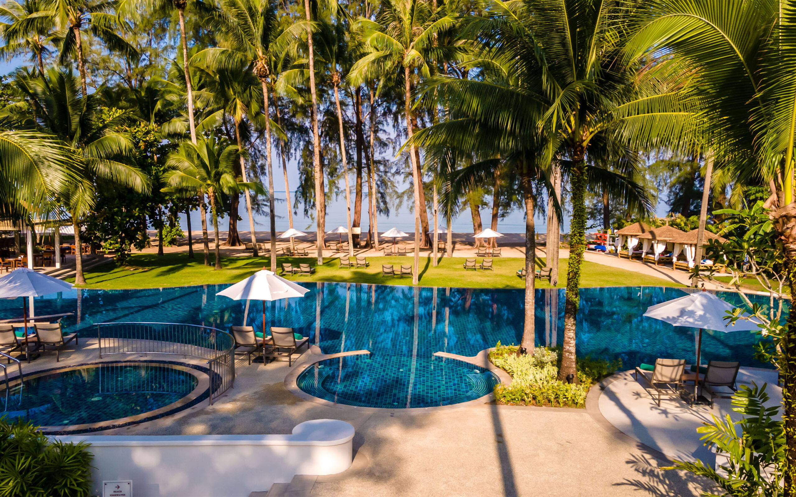 Thailand, Khao Lak, Outrigger Khao Lak Beach Resort, Pool View