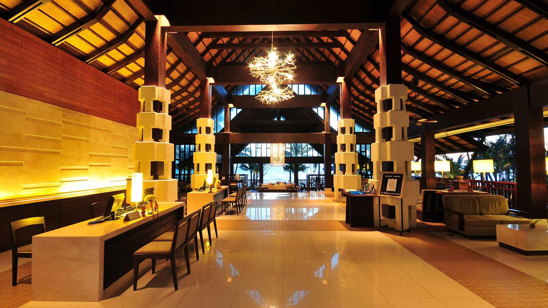 Thailand, Koh Chang, KC Grande Beach Resort & Spa, Lobby Area